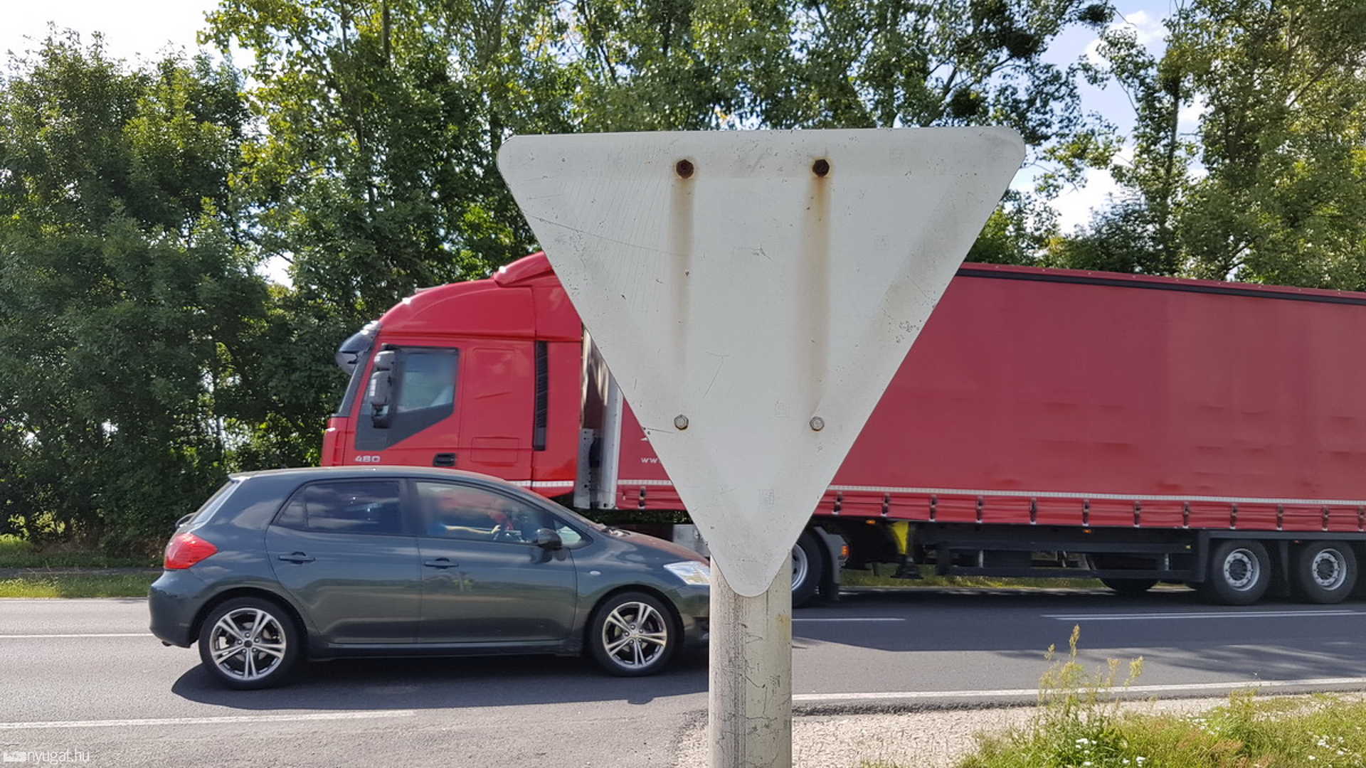 Baleset a Petőfi telepnél
