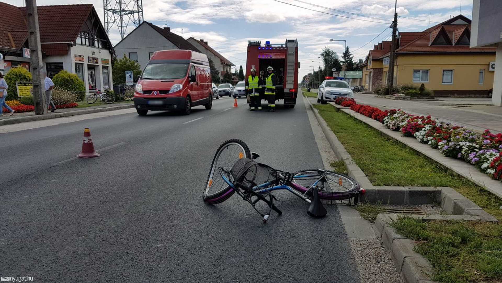 Kerékpárost gázoltak Répcelakon