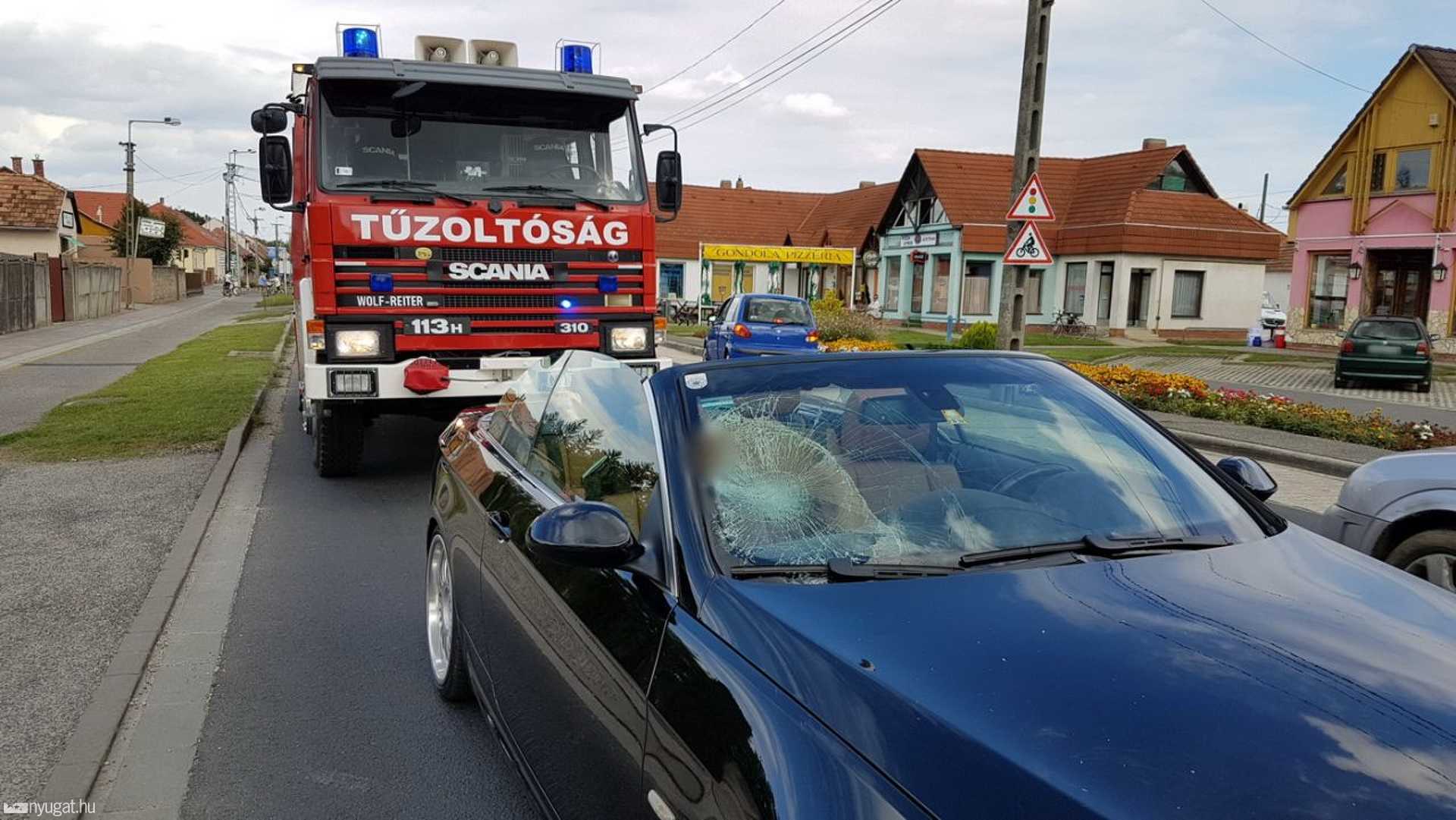 Kerékpárost gázoltak Répcelakon