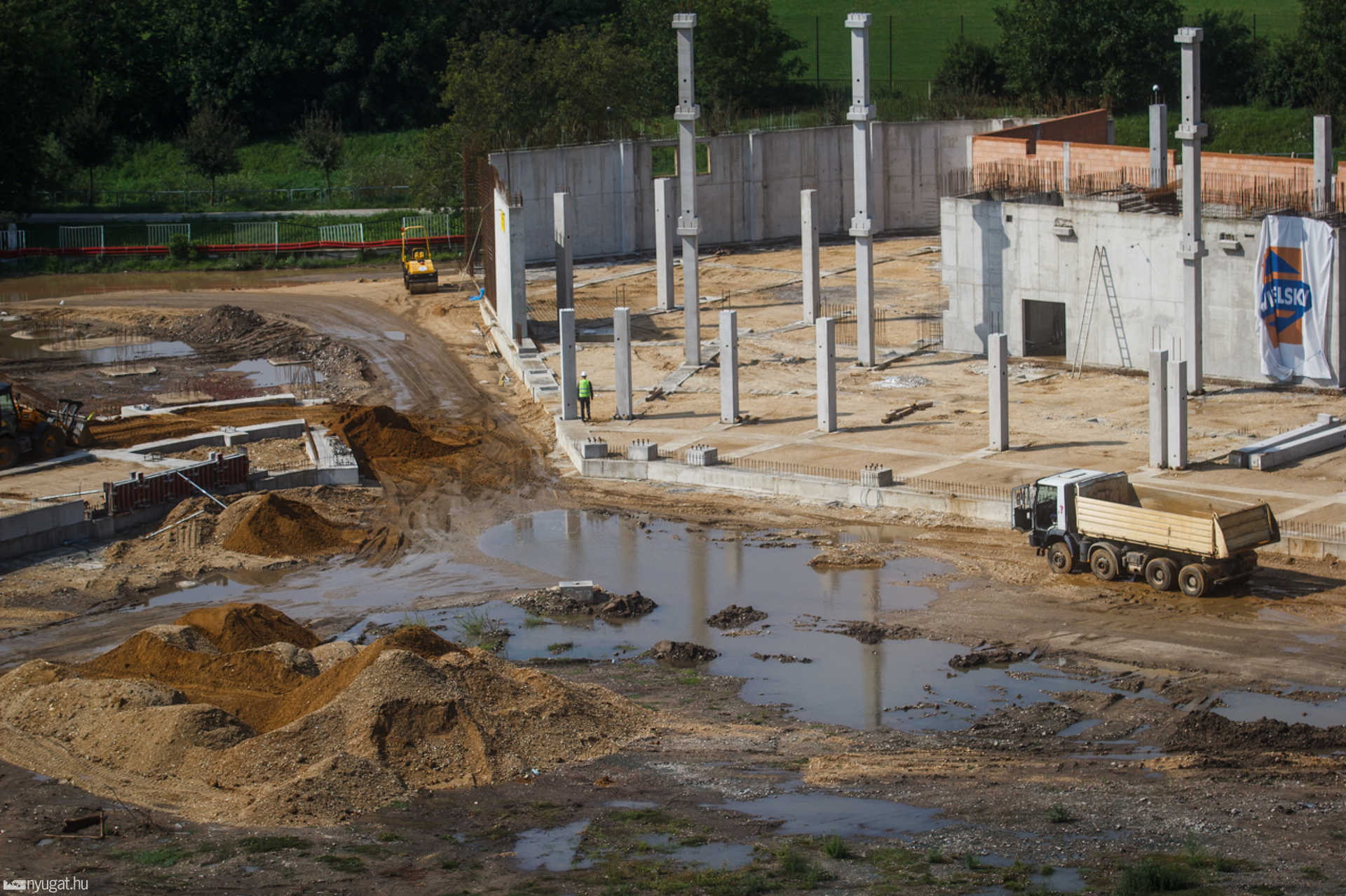 Az épülő Haladás stadion