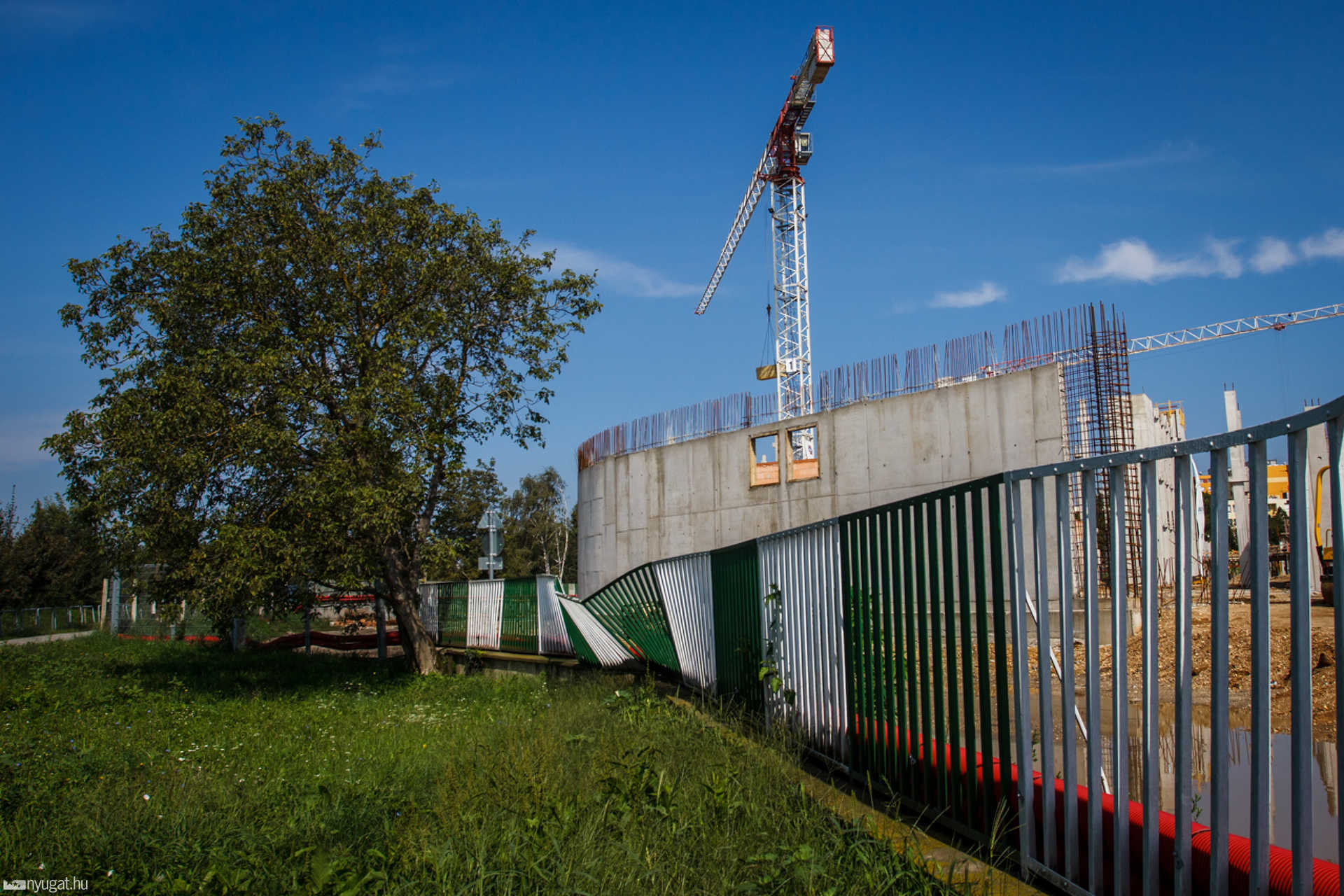 Az épülő Haladás stadion
