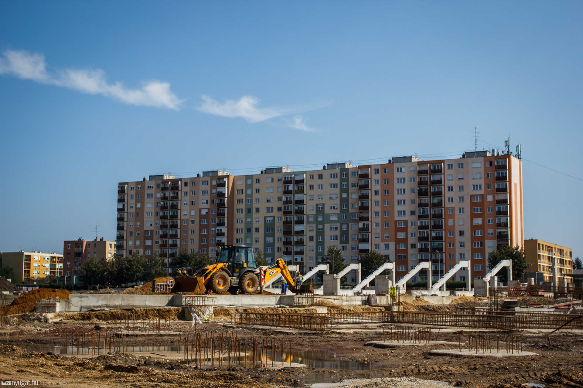 Az épülő Haladás stadion