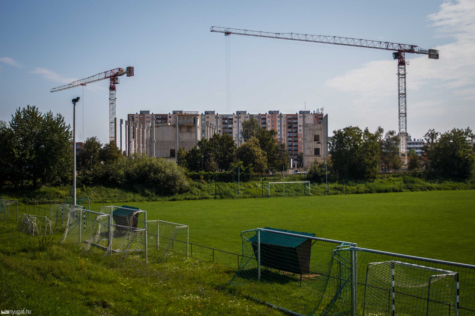Az épülő Haladás stadion