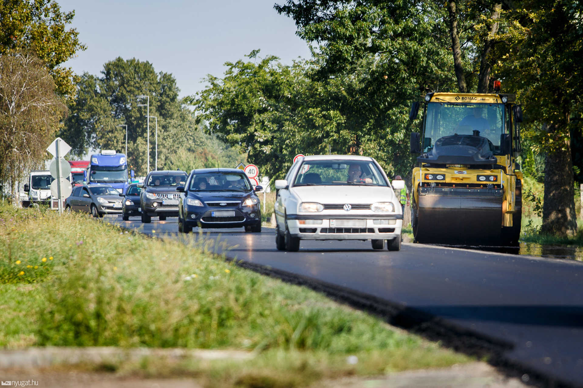 Bejárás a felújítás alatt lévő 87-es főúton