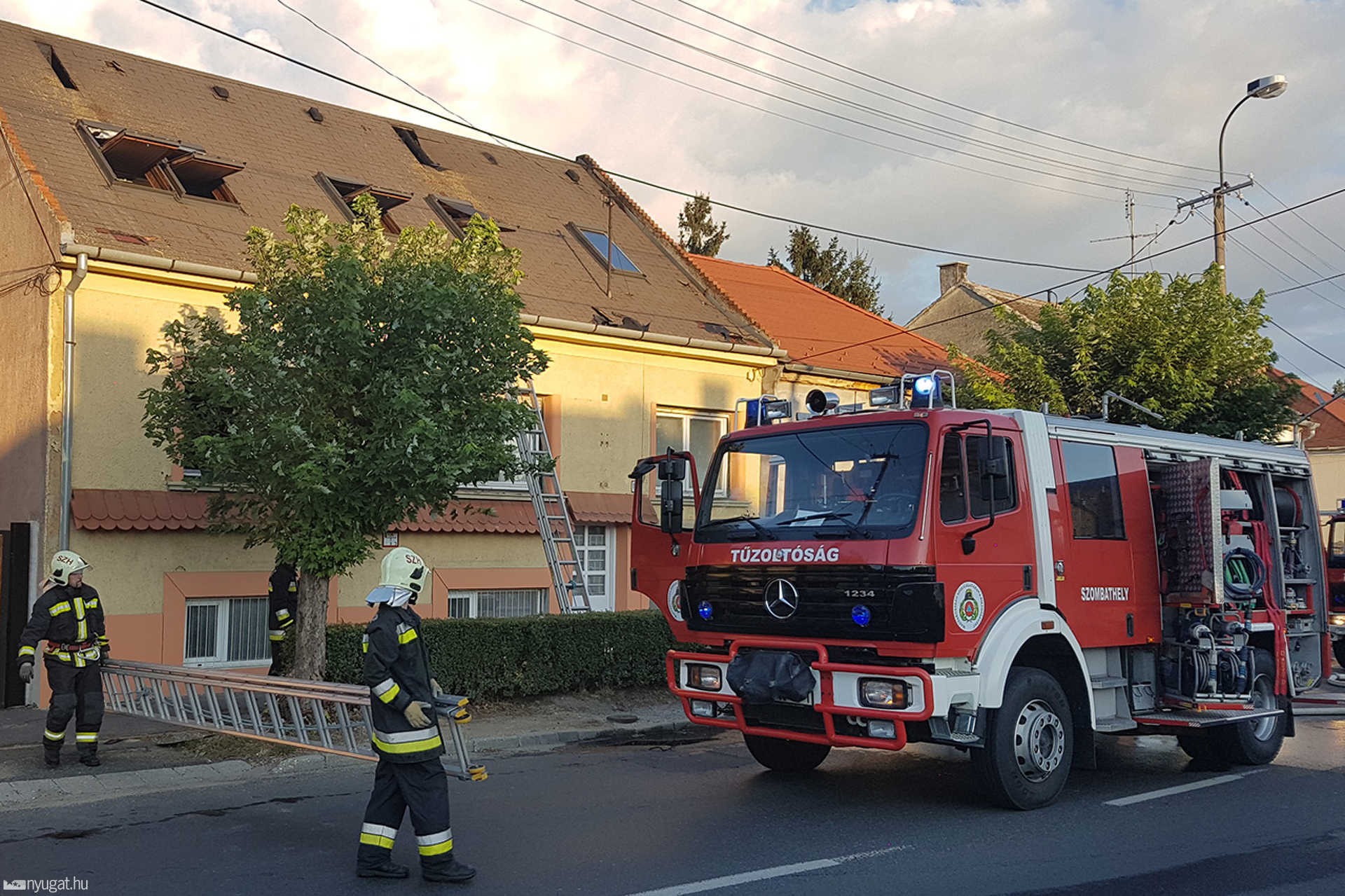 Háztűz Szombathelyen