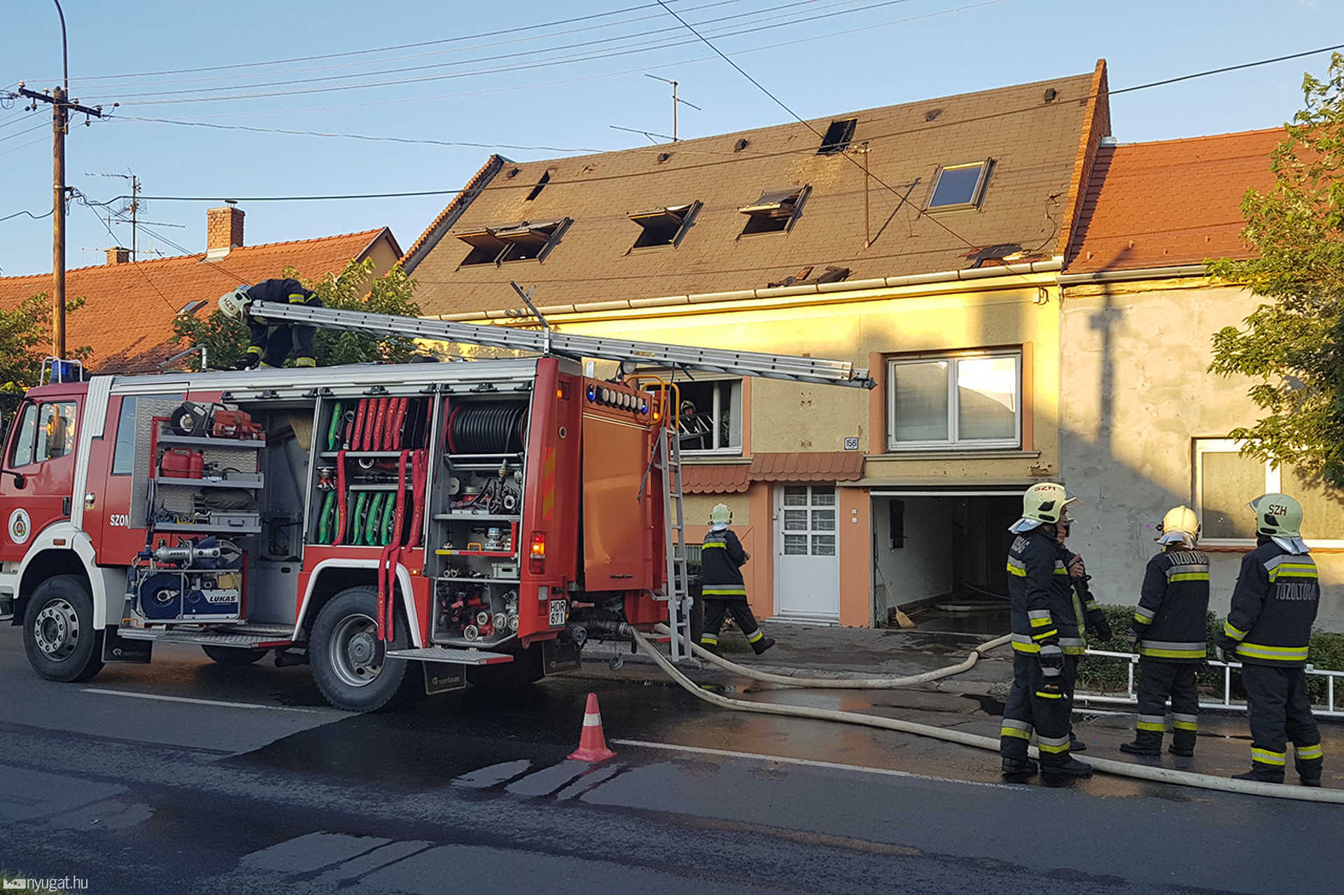 Háztűz Szombathelyen