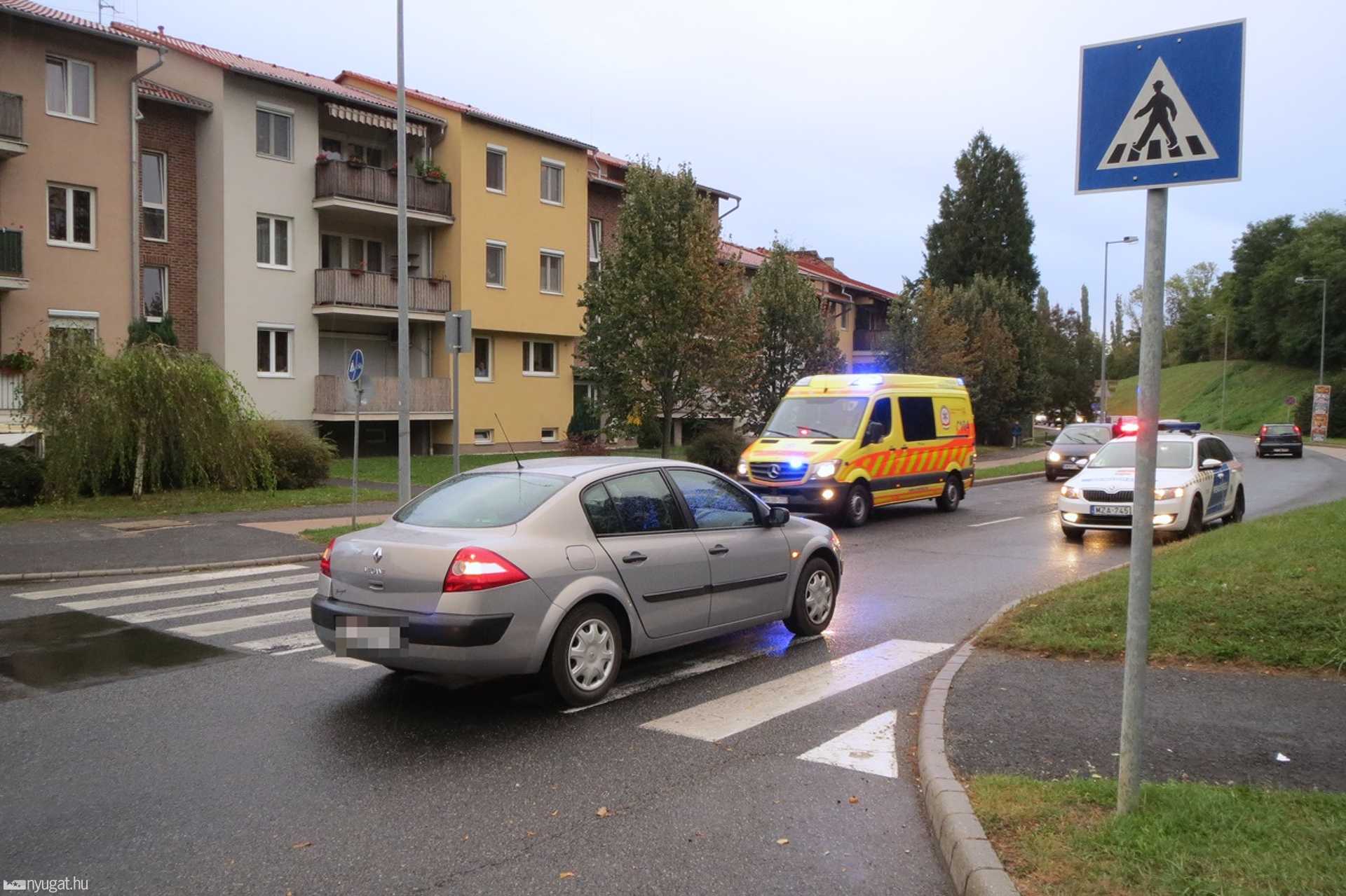 Megsérült az elgázolt gyalogos Szombathelyen
