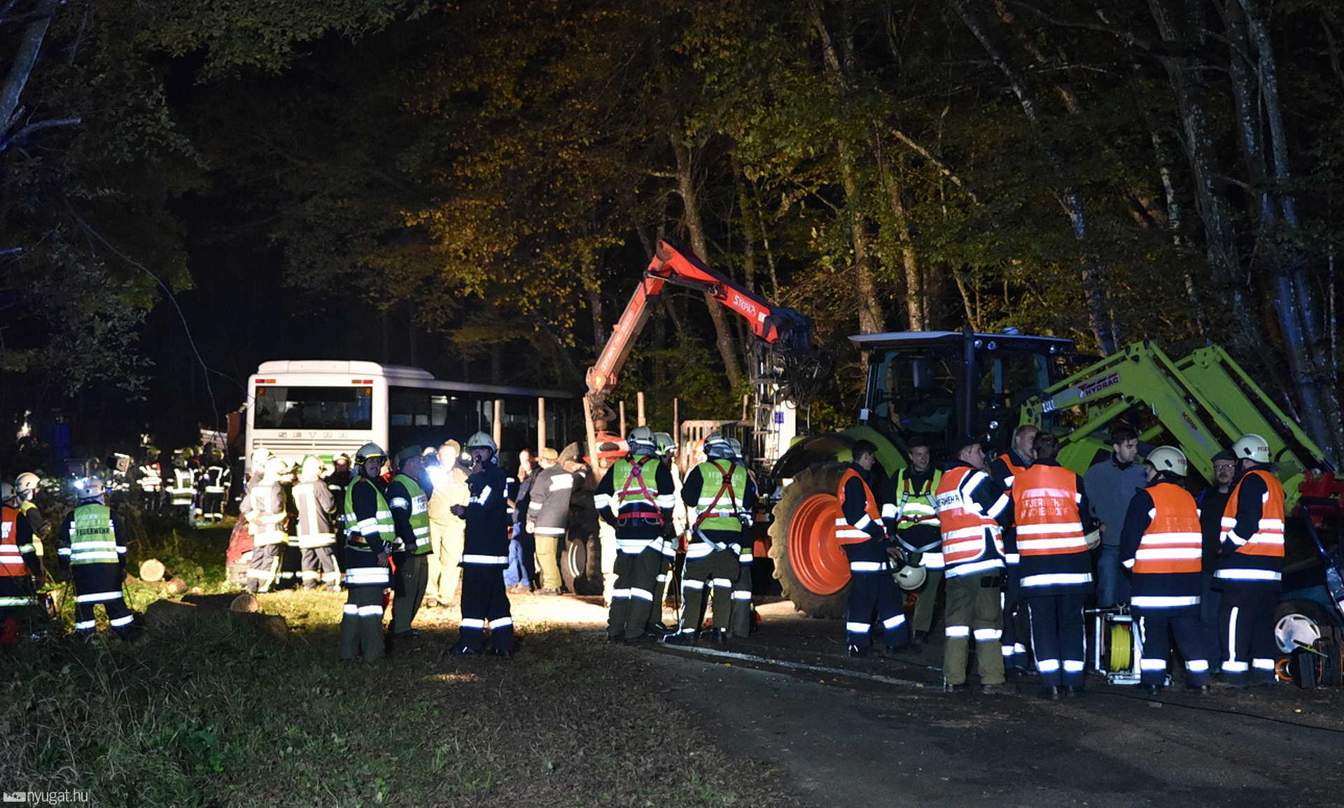 Tömegszerencsétlenség az ónos esőben - mentési gyakorlat Oberwart közelében 