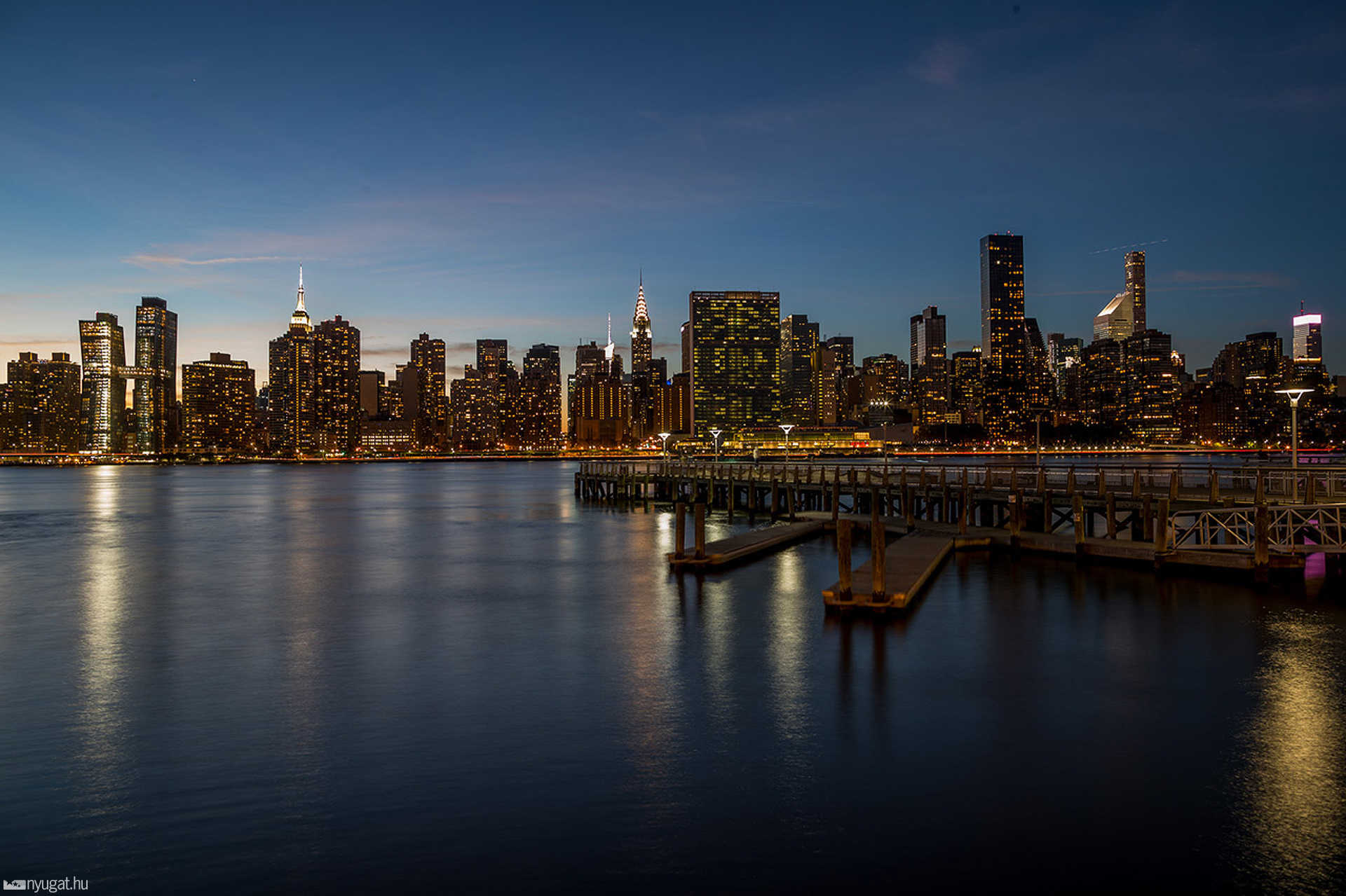 Igy nyugszik le a nap New York-ban