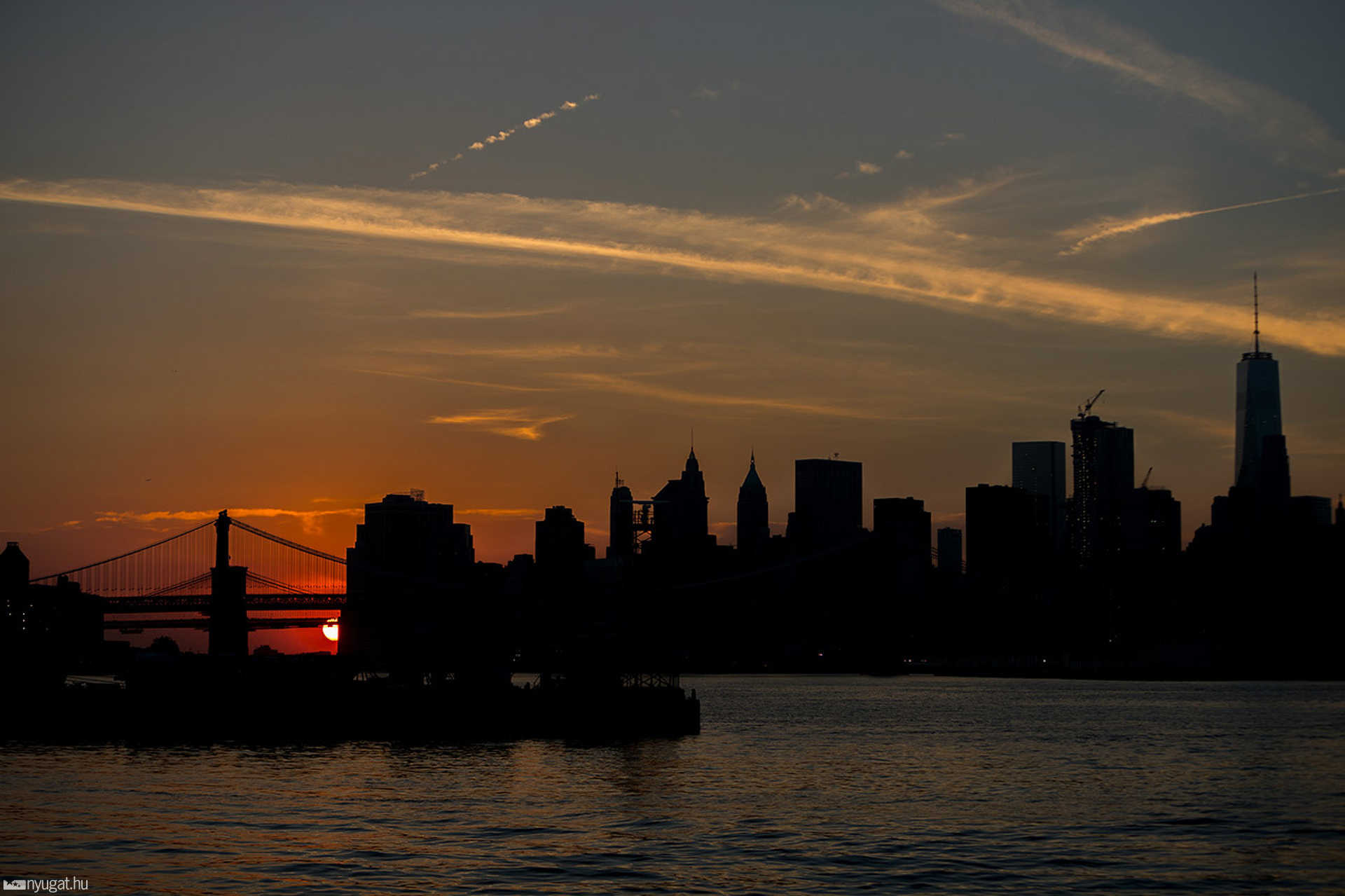 Igy nyugszik le a nap New York-ban