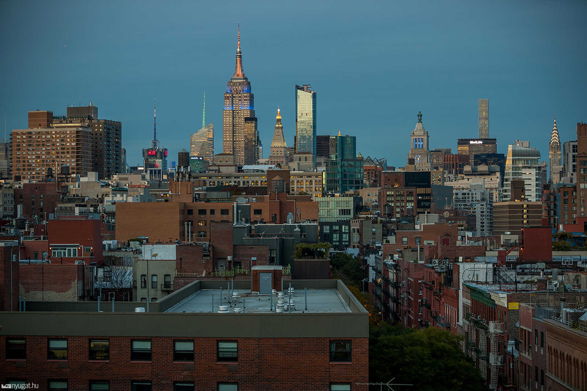 Igy nyugszik le a nap New York-ban