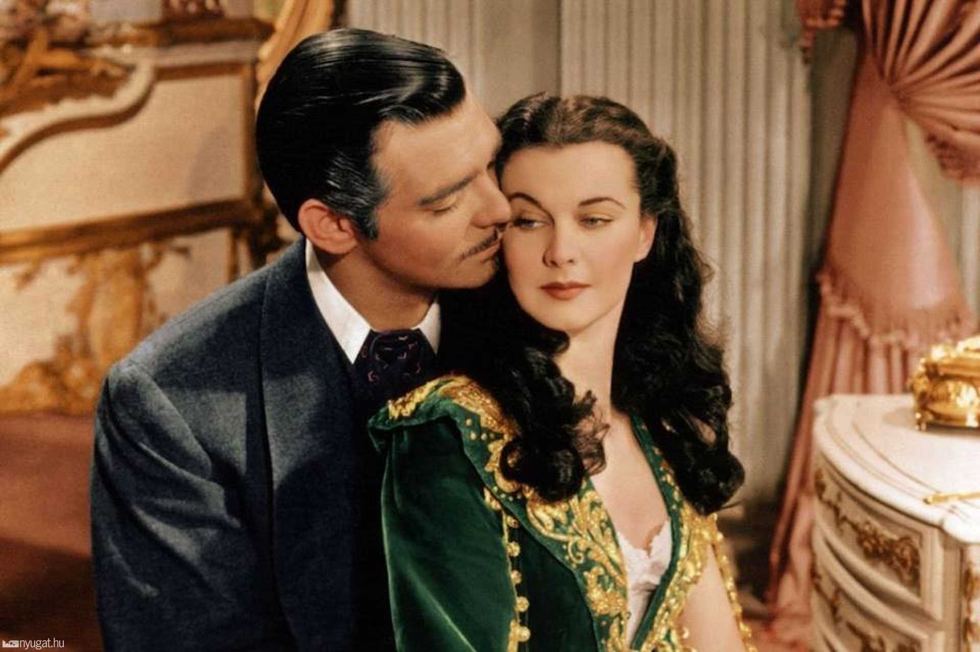 Vivien Leigh és Carkl Gable az Elfújta a szélben