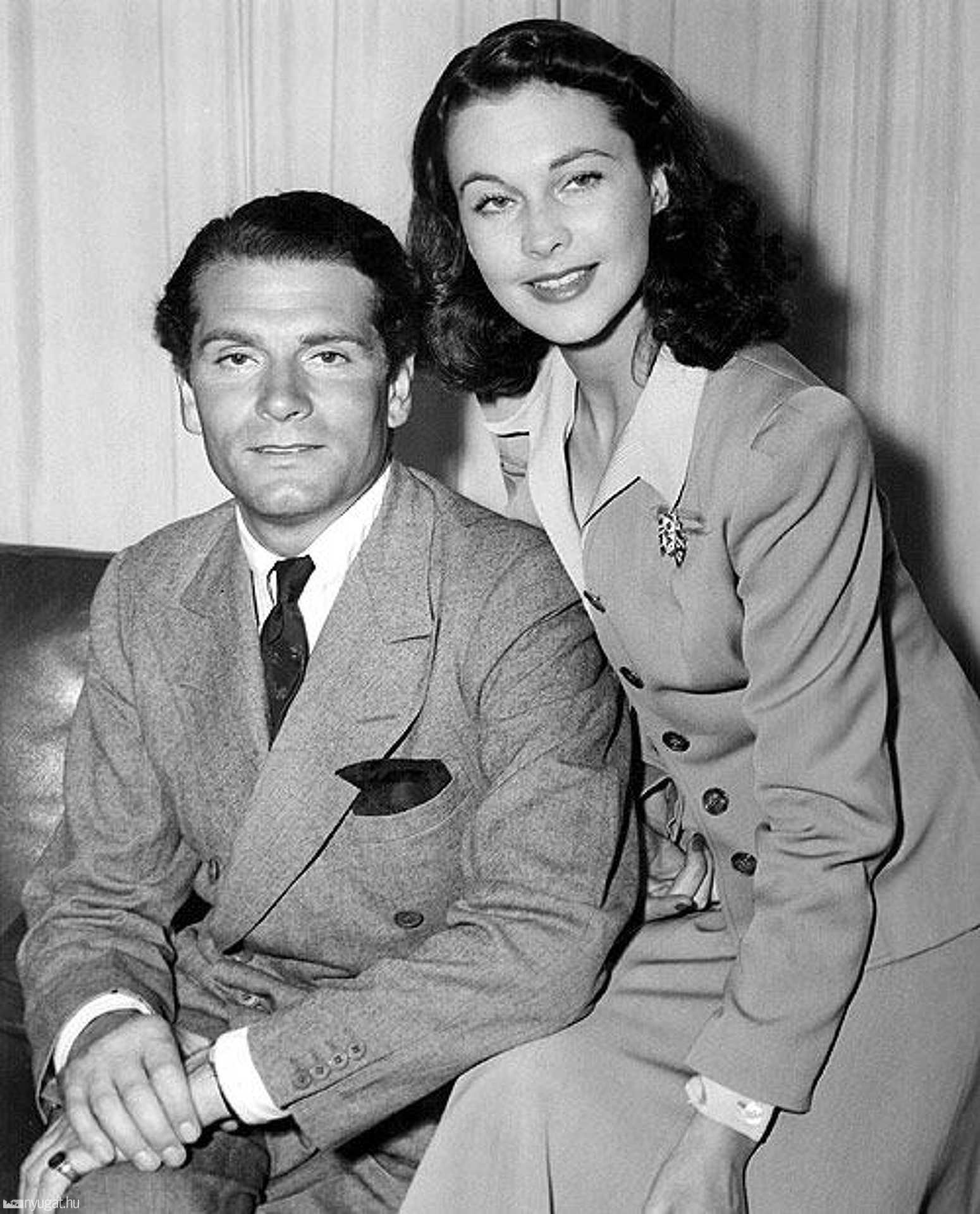 Vivien Leigh és férje, Laurene Olivier