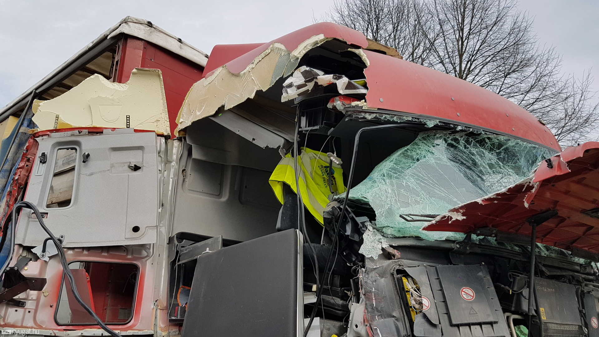 Ráfutásos baleset a 74-es főúton Győrvár közelében