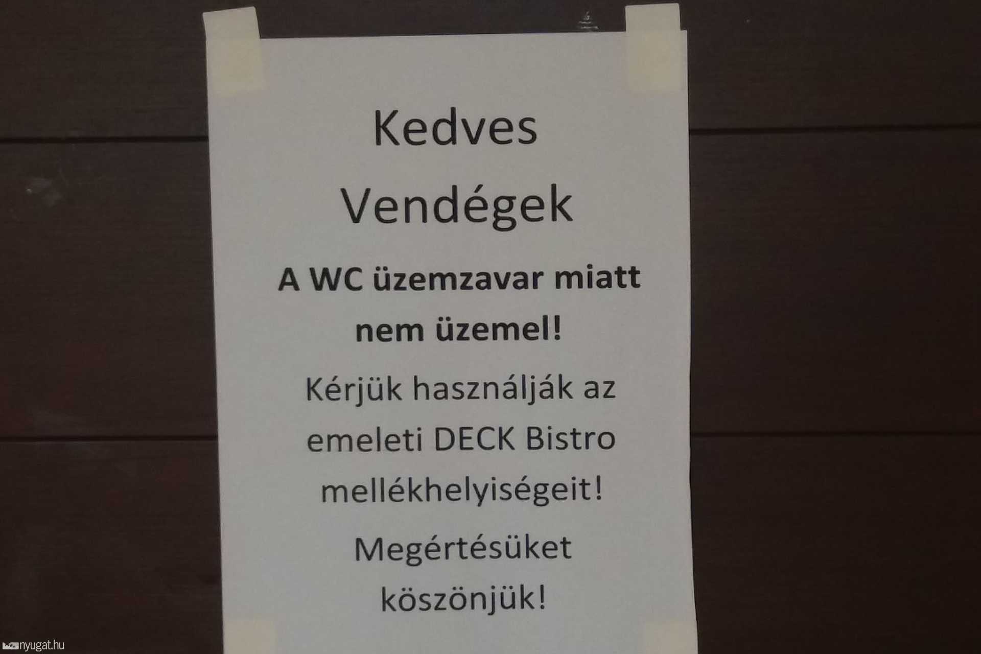 Még mindig zárva tart a Csótó egyetlen nyilvános vécéje