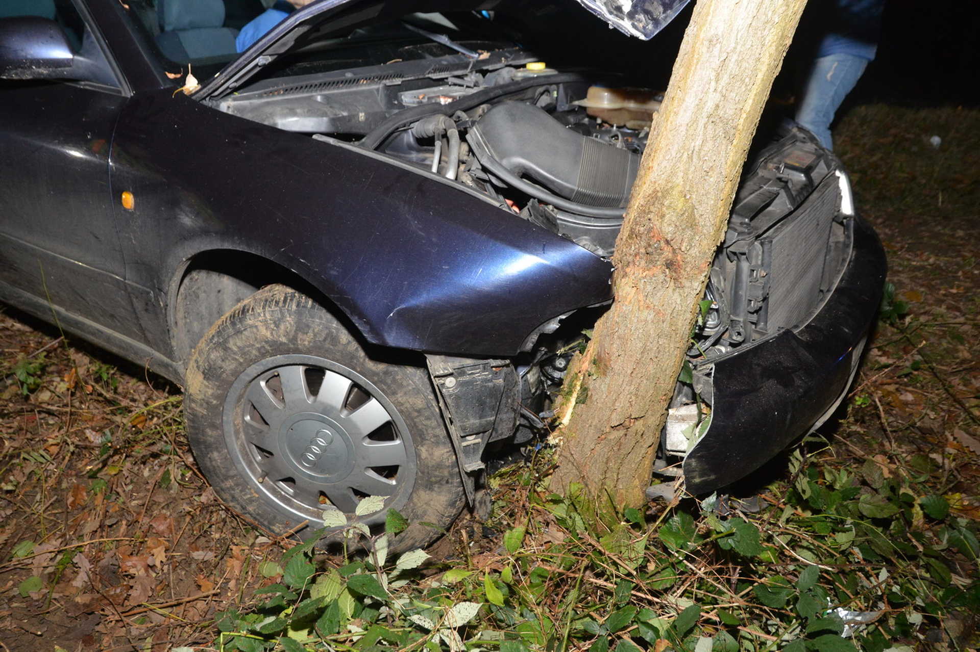 Fának ütközött egy Audi Ják és Szombathely között