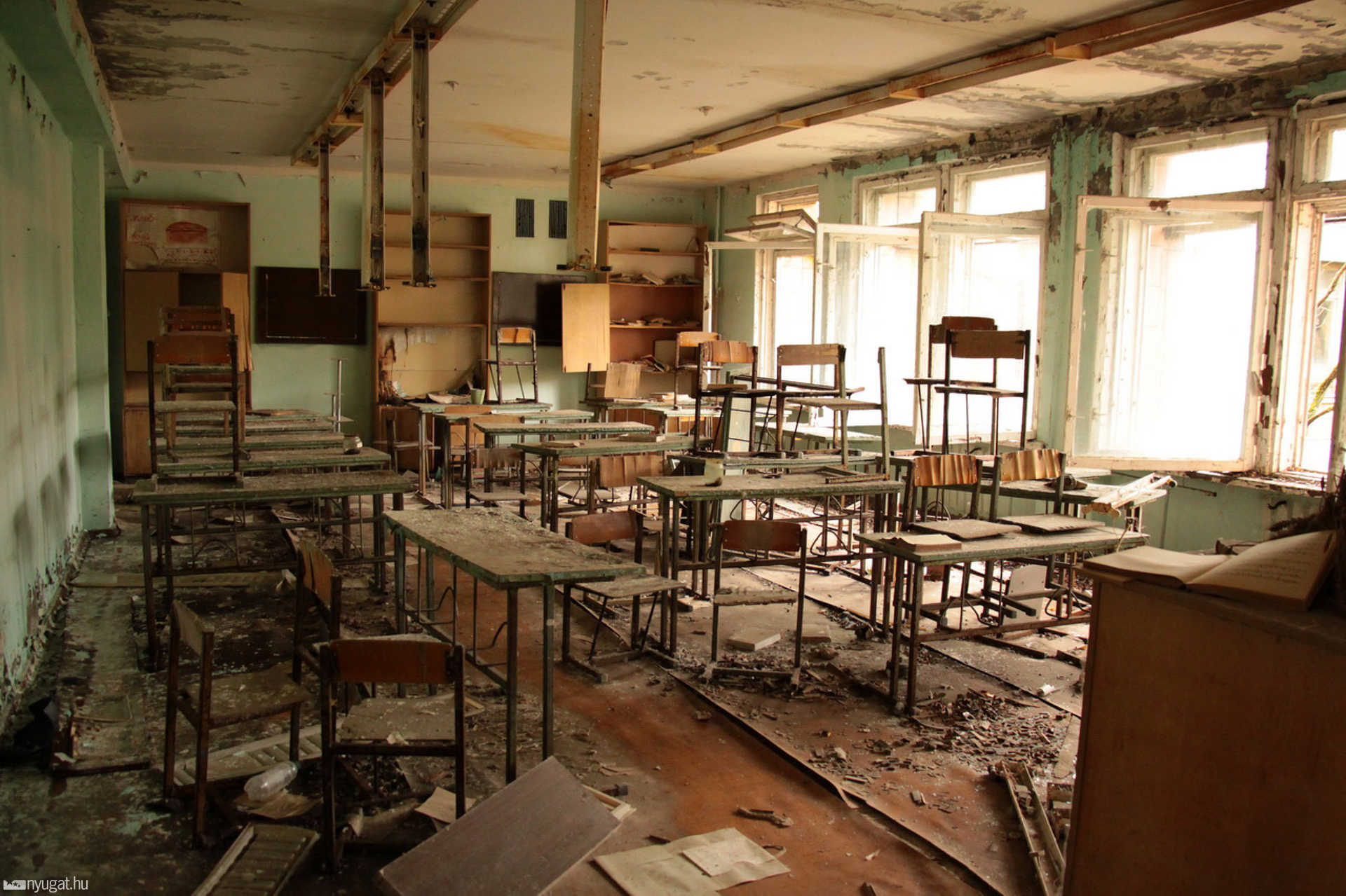 A csernobili atomerőmű és környéke