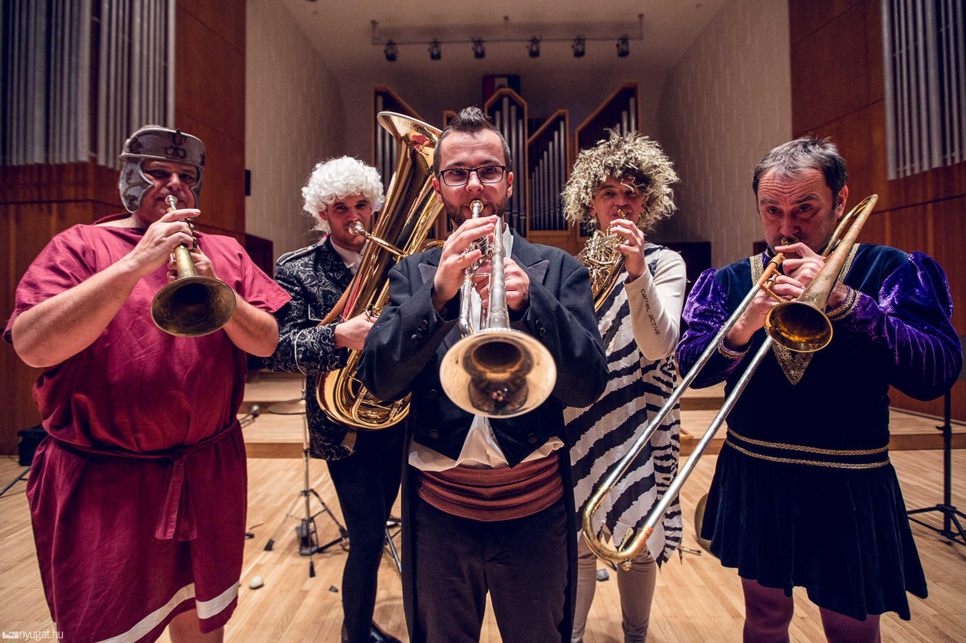 A Savaria Rézfúvós Együttes gyerekeknek szóló műsora a Bartók Teremben