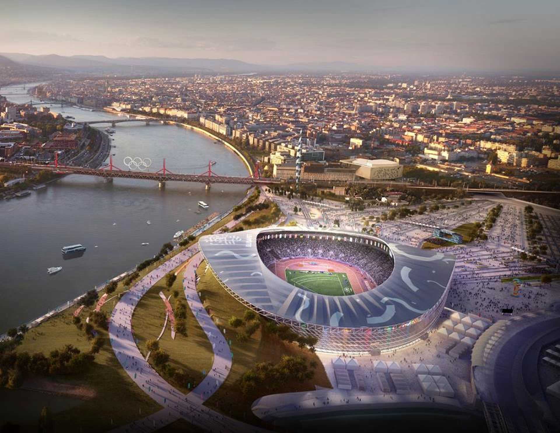 Budapesti olimpia látványtervei