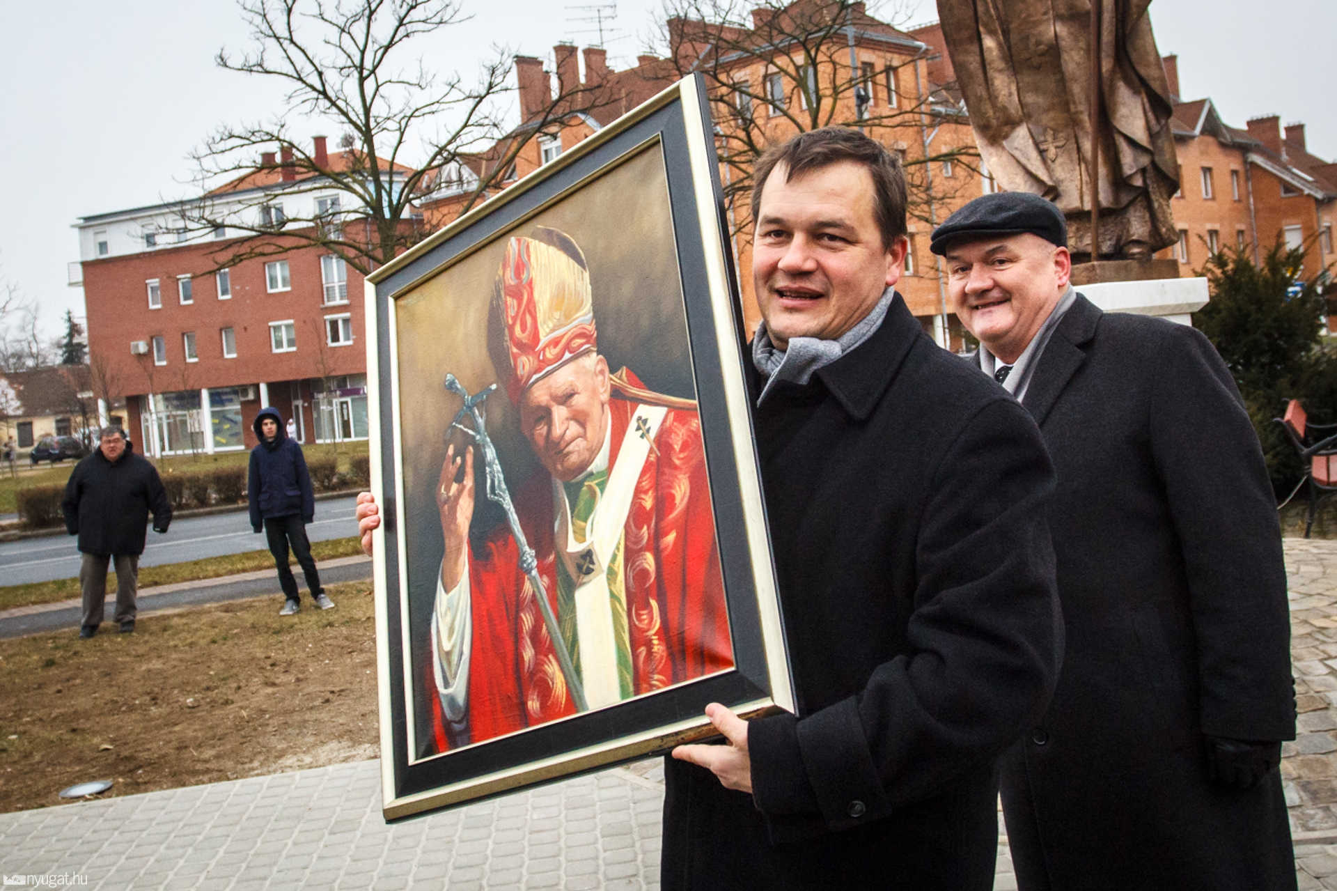 Szent II. János Pál pápa szobor avató ünnepsége