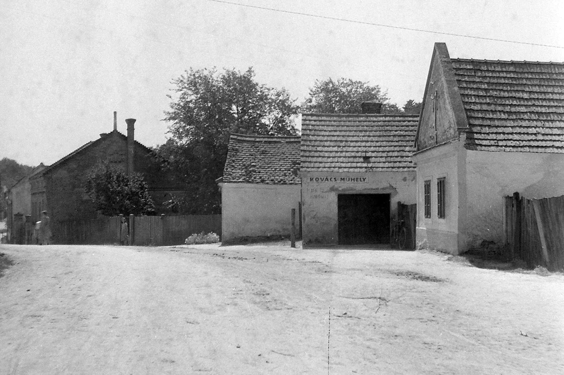 Győrvári utca eleje északról, 1952.