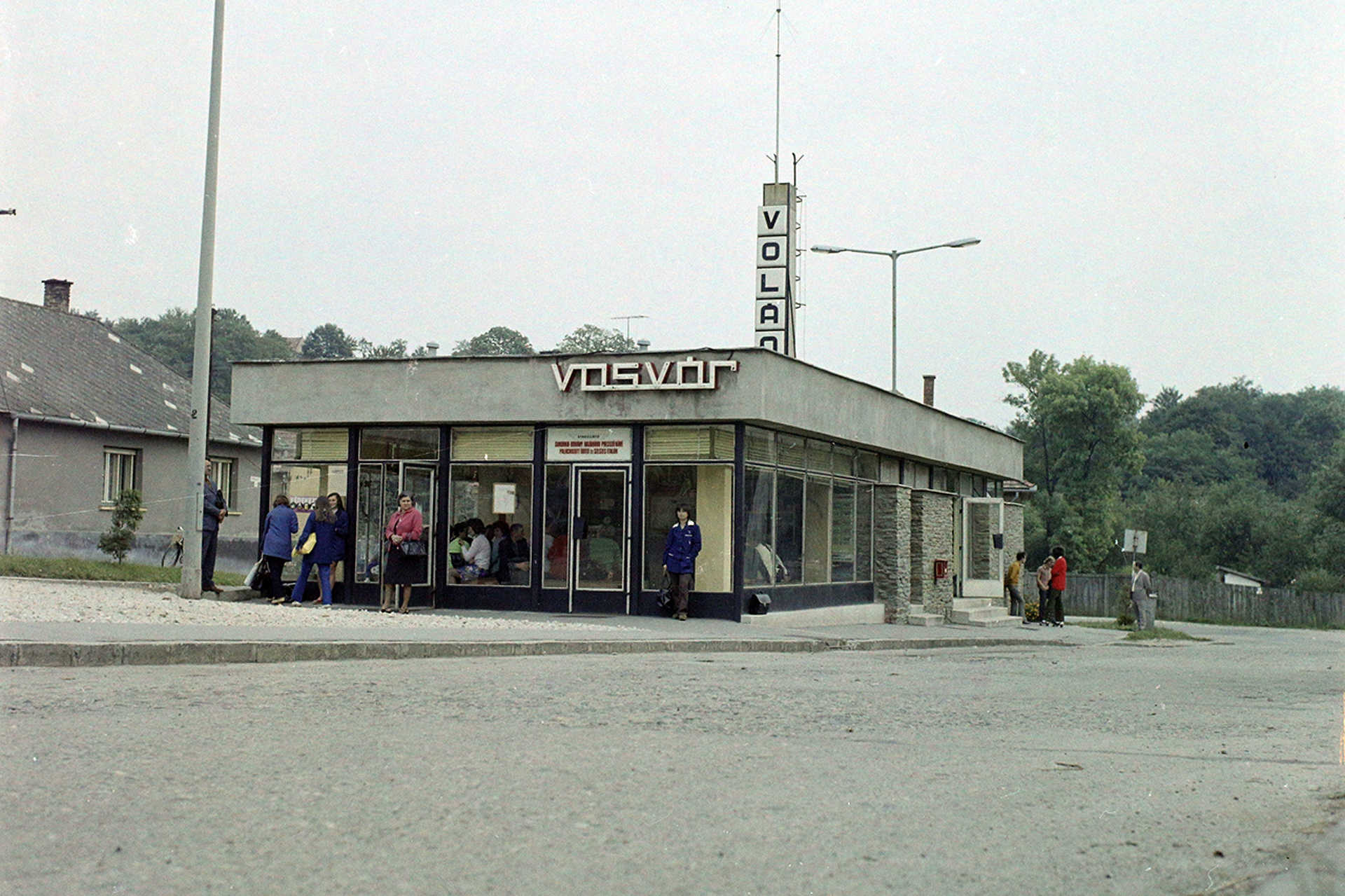 Köztársaság tér, autóbusz-állomás, 1973.