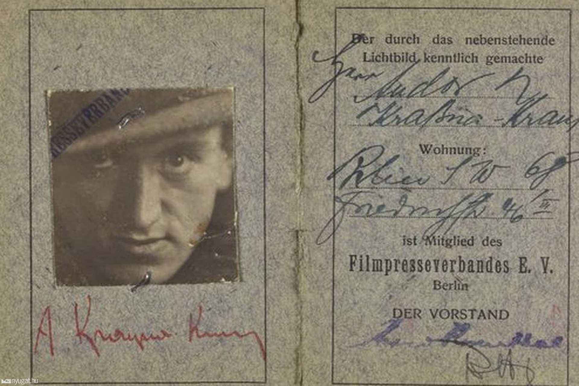Kraszna-Krausz Andor a zsidóüldözések elől menekült először Angliába