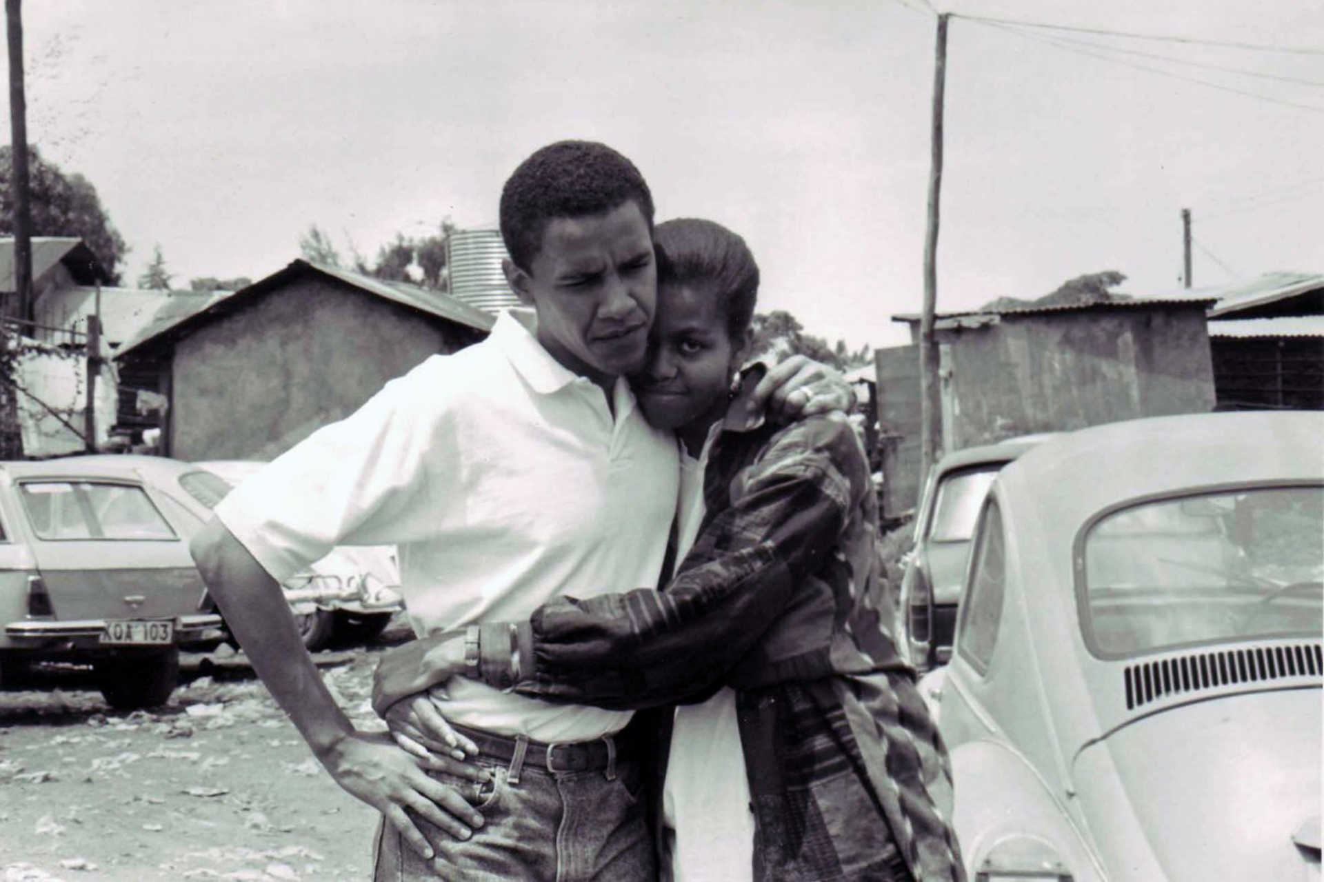 Barack Obama és menyasszonya, Michelle 