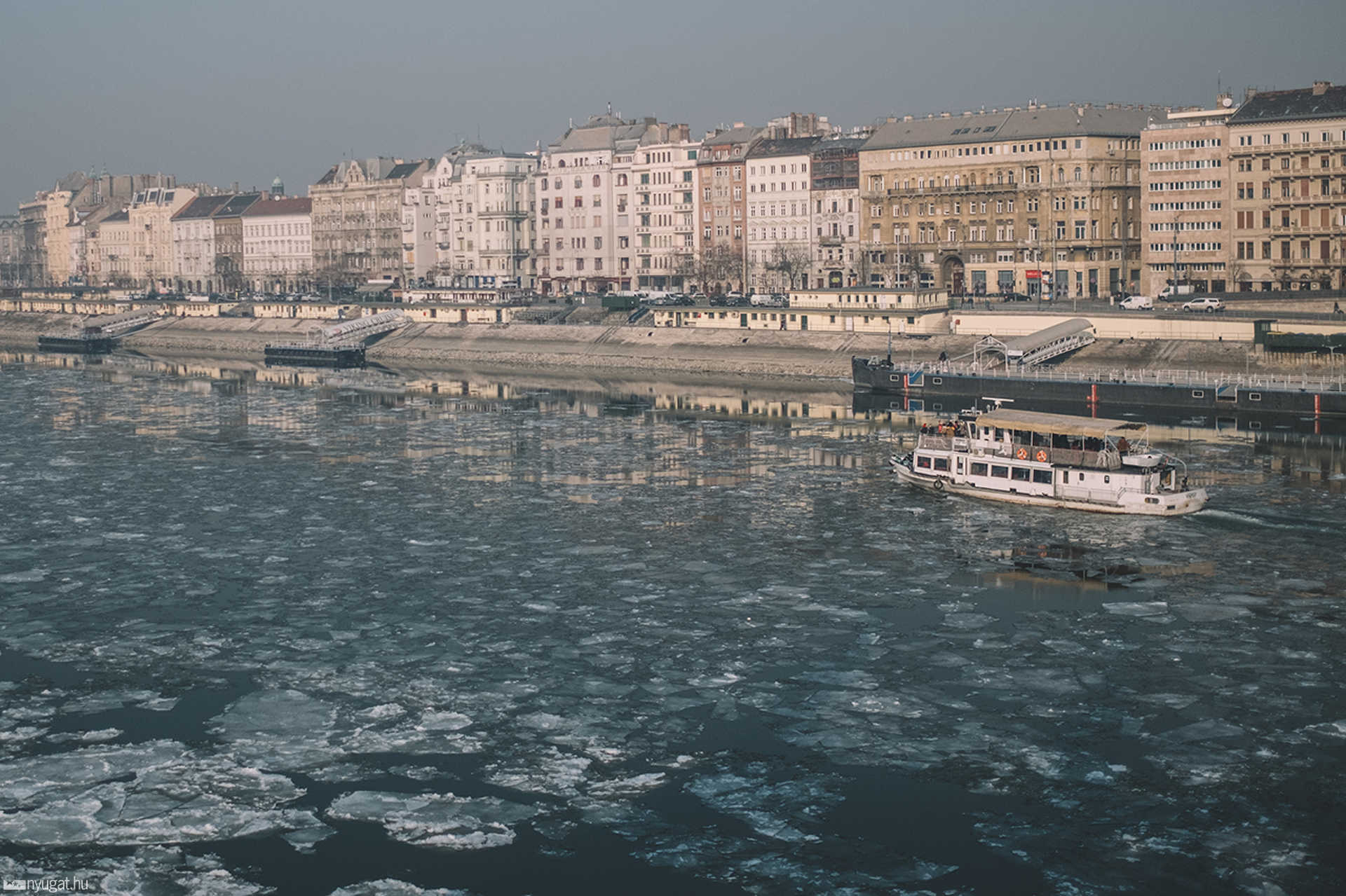 Jégzajlás a Dunán, Budapesten