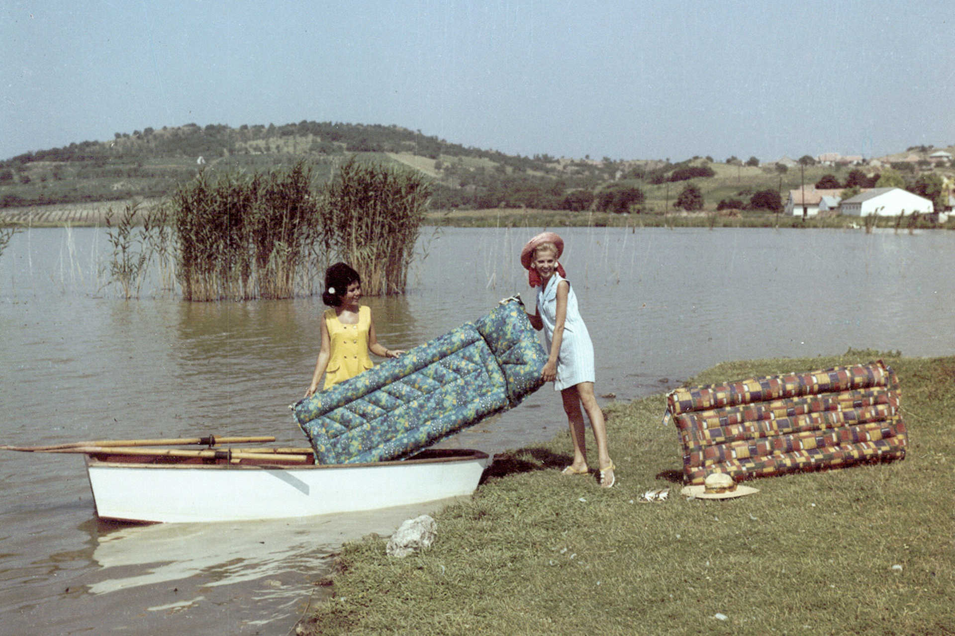 Belső-tó, a Palma Gumigyár reklámfotója, 1969.