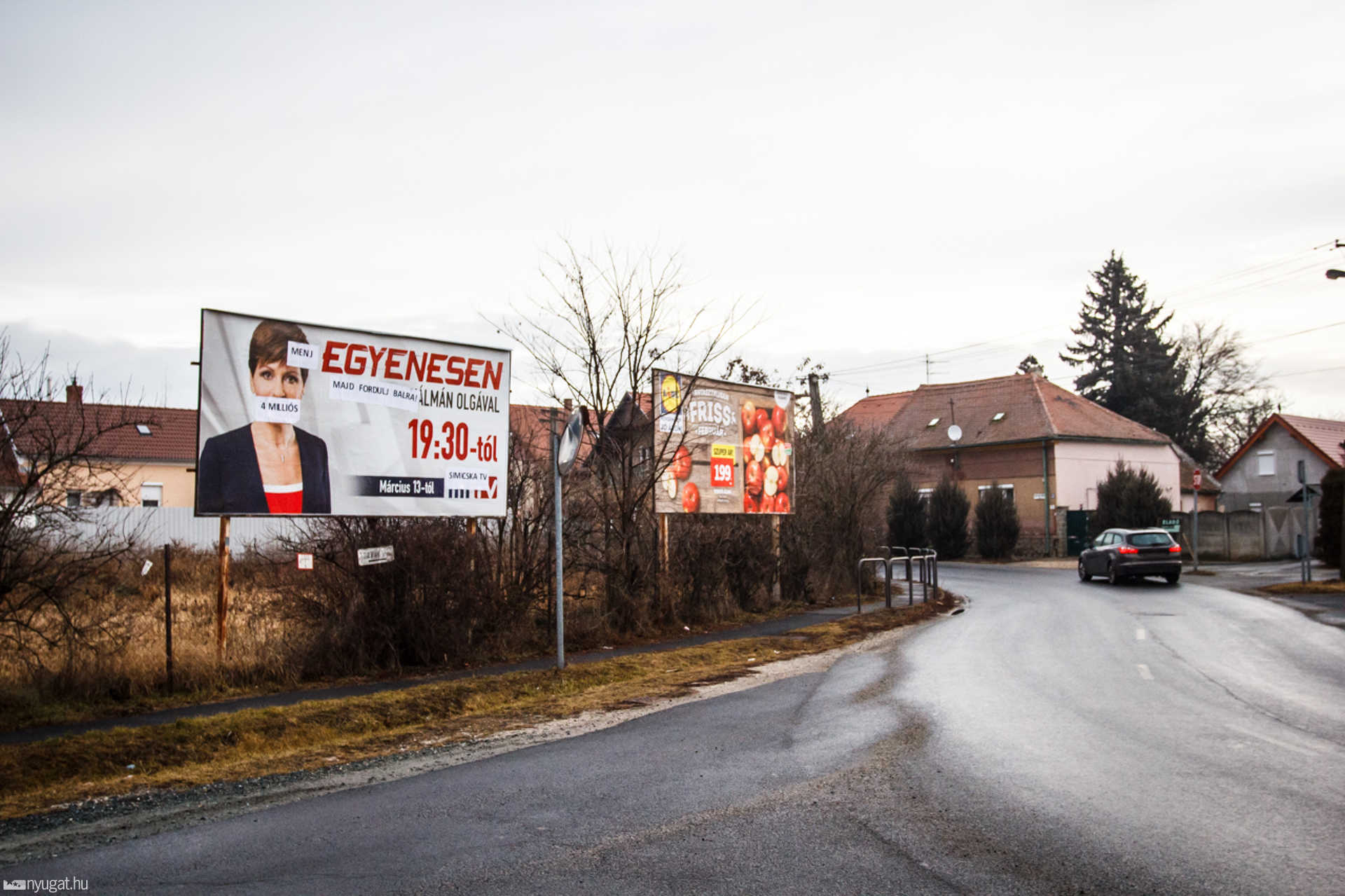Meghekkelt Kálmán Olga-plakát