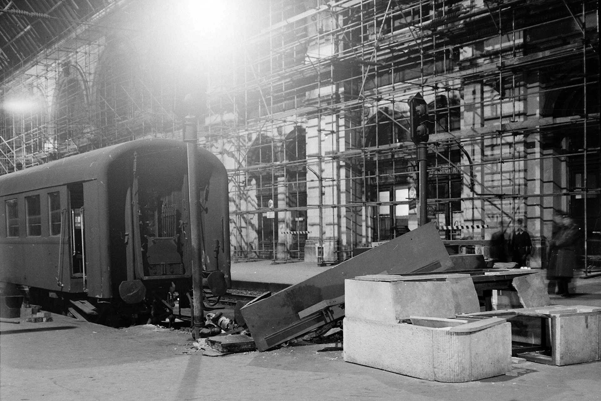 Keleti pályaudvar, csarnok, 1961.