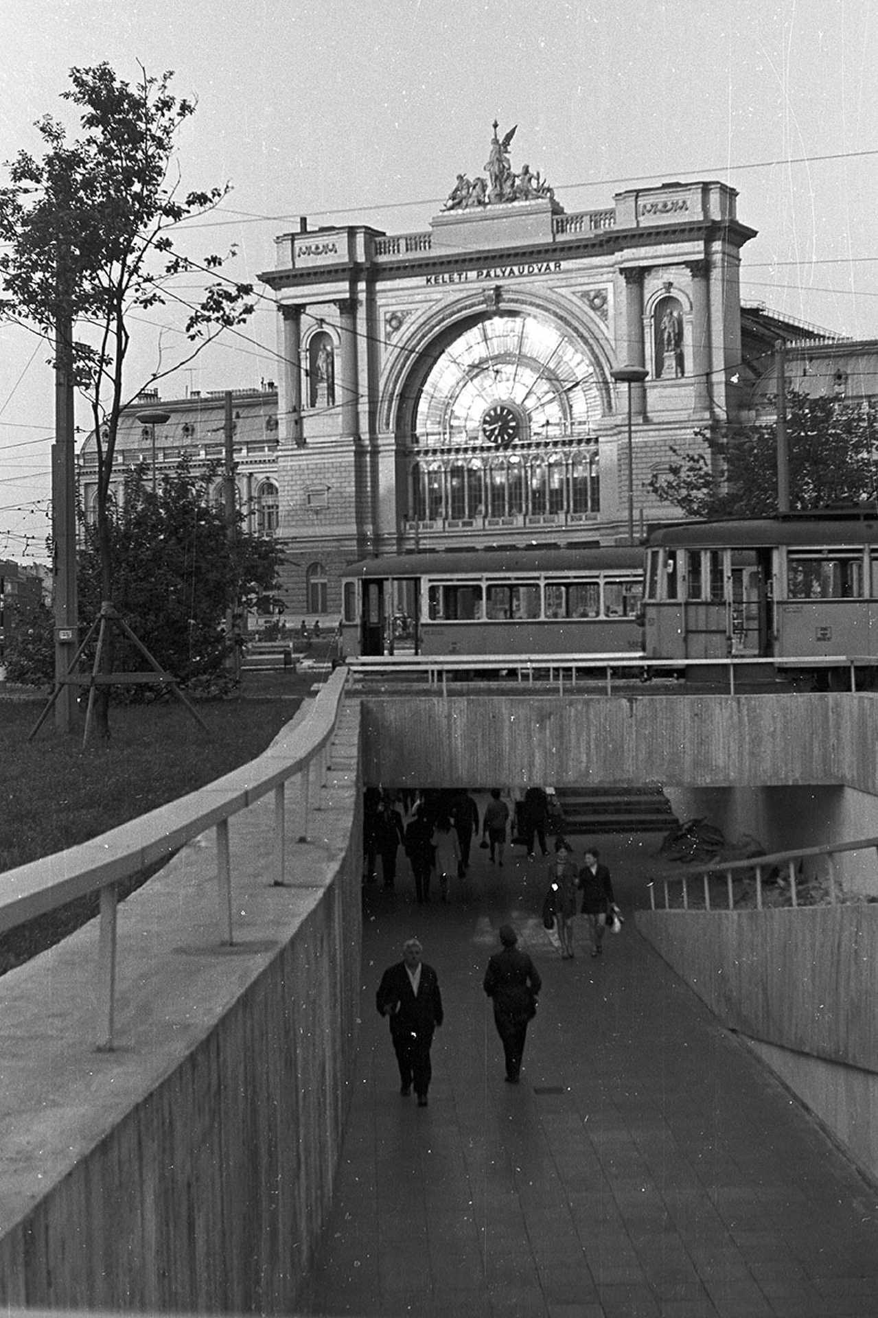 Baross tér, Keleti pályaudvar, 1969.