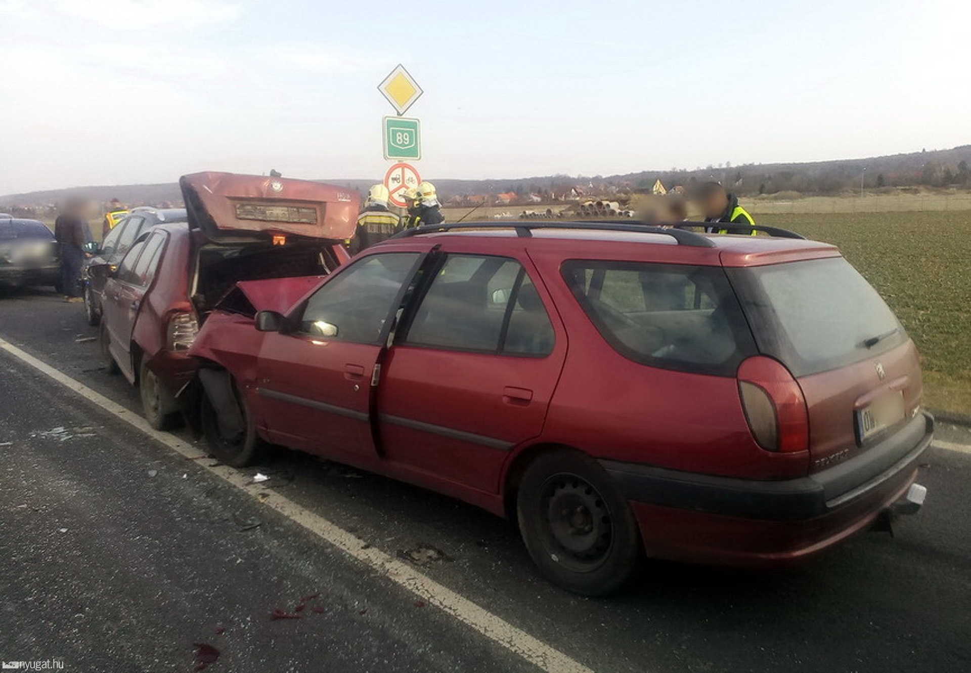 Újabb baleset a toronyi útépítésnél, a 89-esen