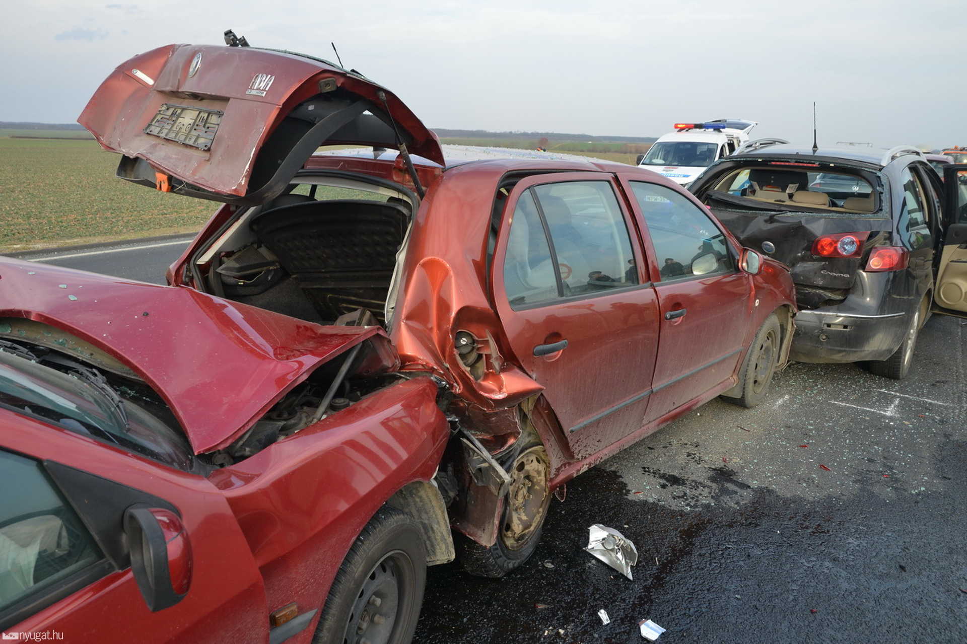 Újabb baleset a toronyi útépítésnél, a 89-esen