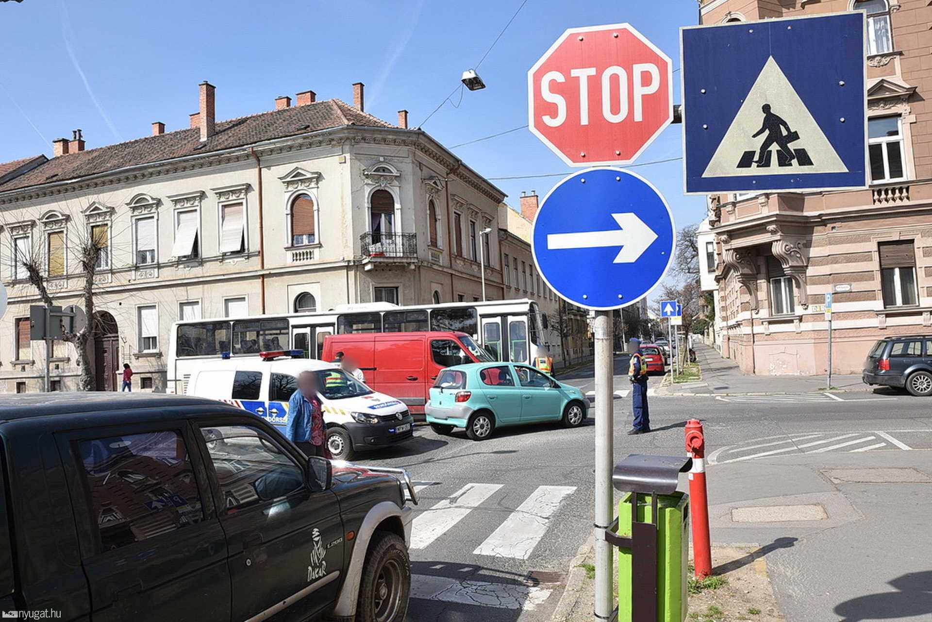 Kisteher és Toyota balesete Szombathelyen