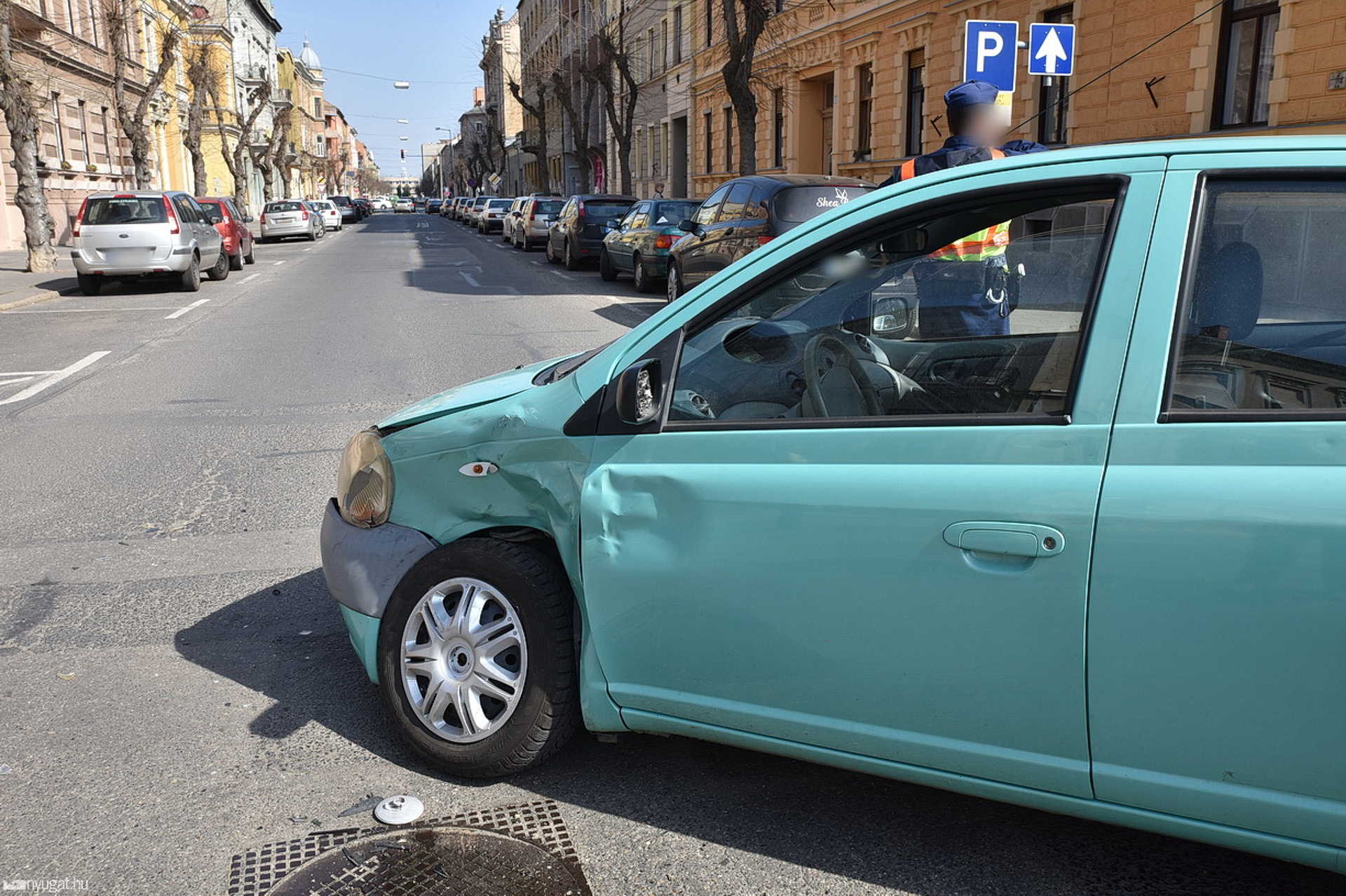 Kisteher és Toyota balesete Szombathelyen