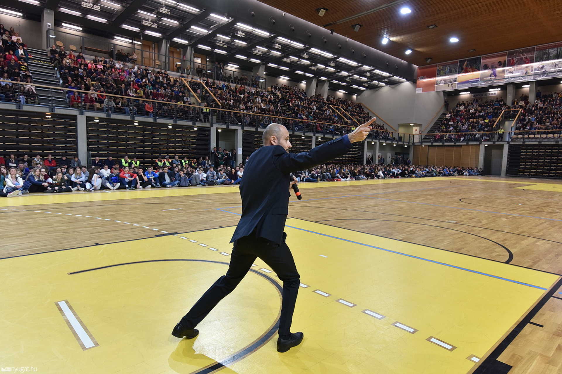 Kiürítési gyakorlat az Arena Savariában
