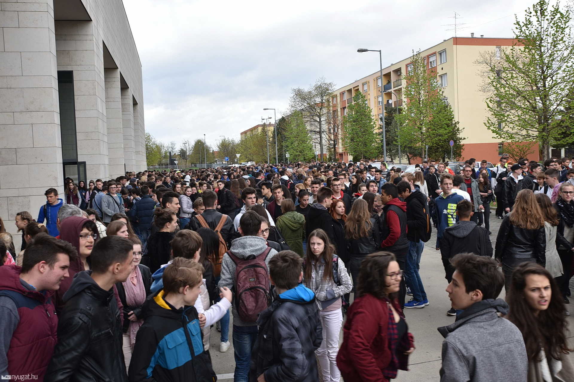 Kiürítési gyakorlat az Arena Savariában