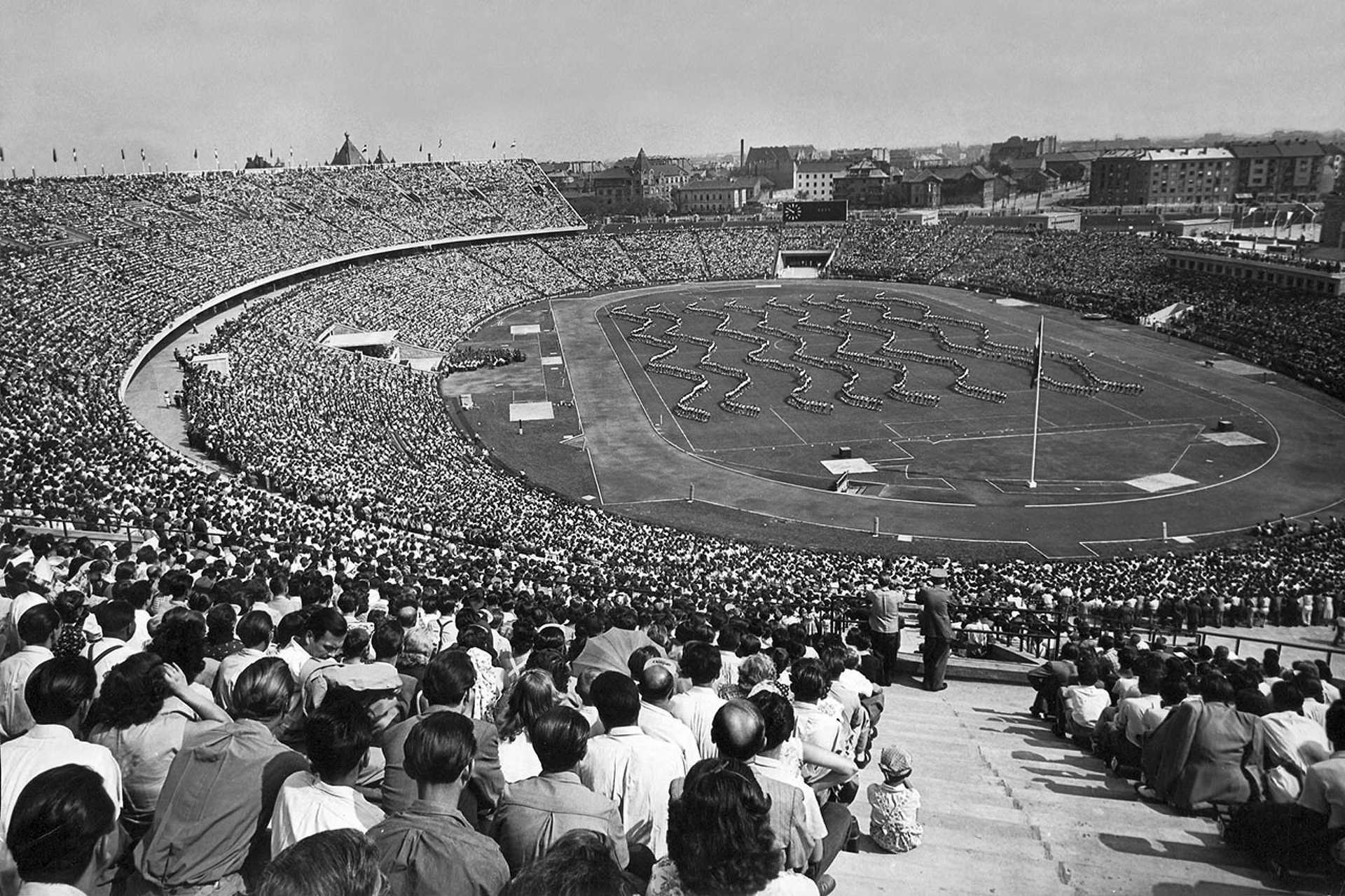 Népstadion a megnyitás napján, 1953. augusztus 20.