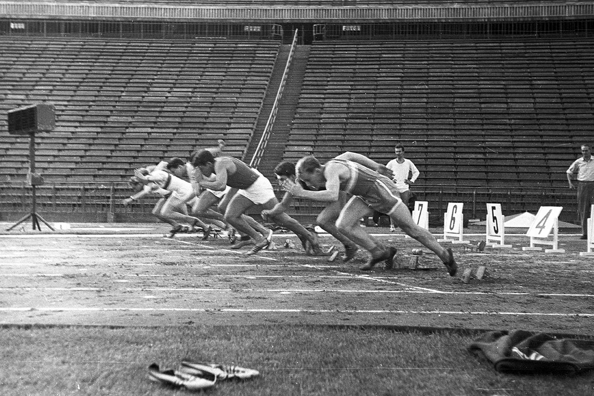 Futóverseny a Népstadionban, 1962.