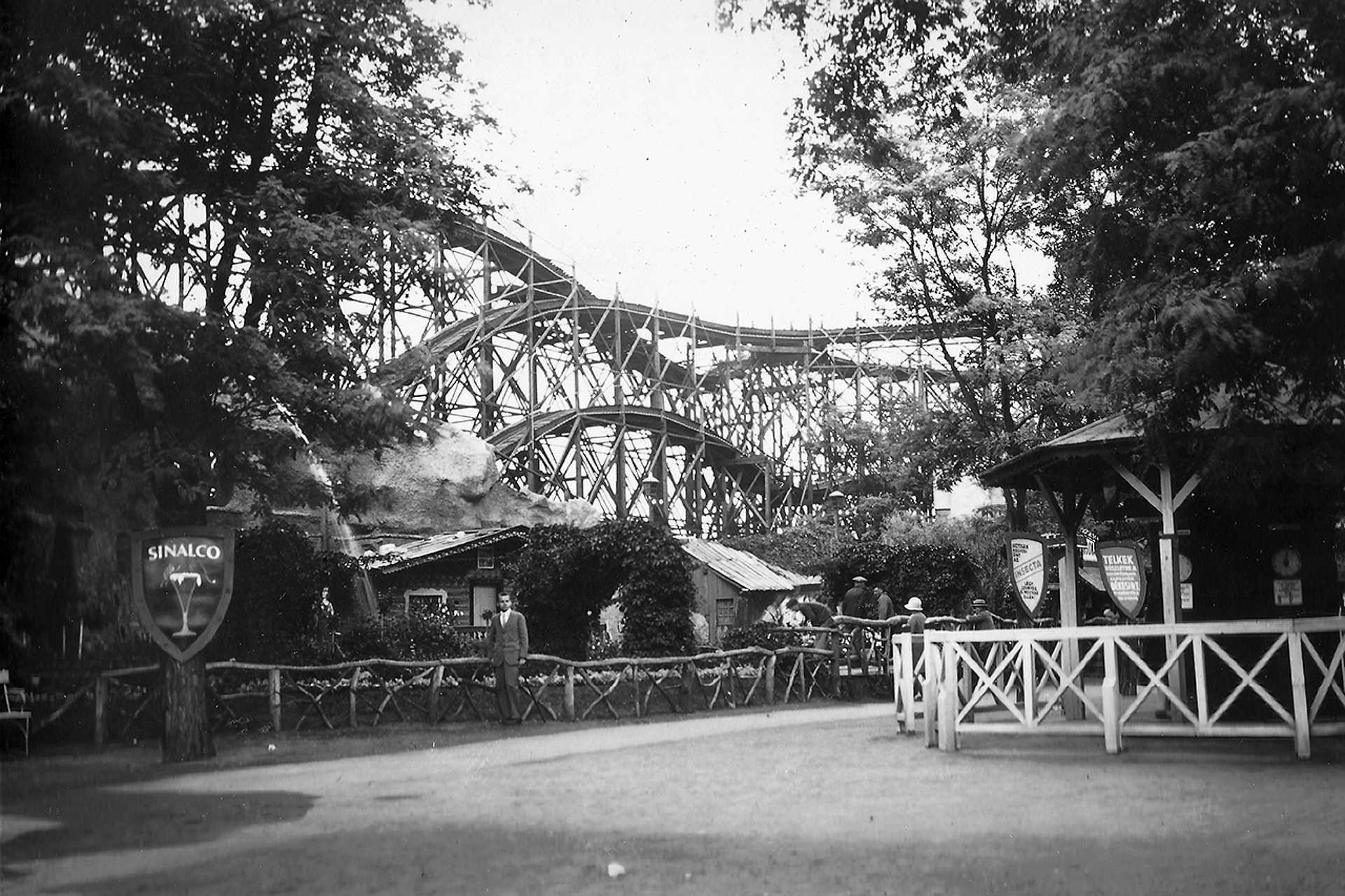 Vidámpark, hullámvasút, 1928.