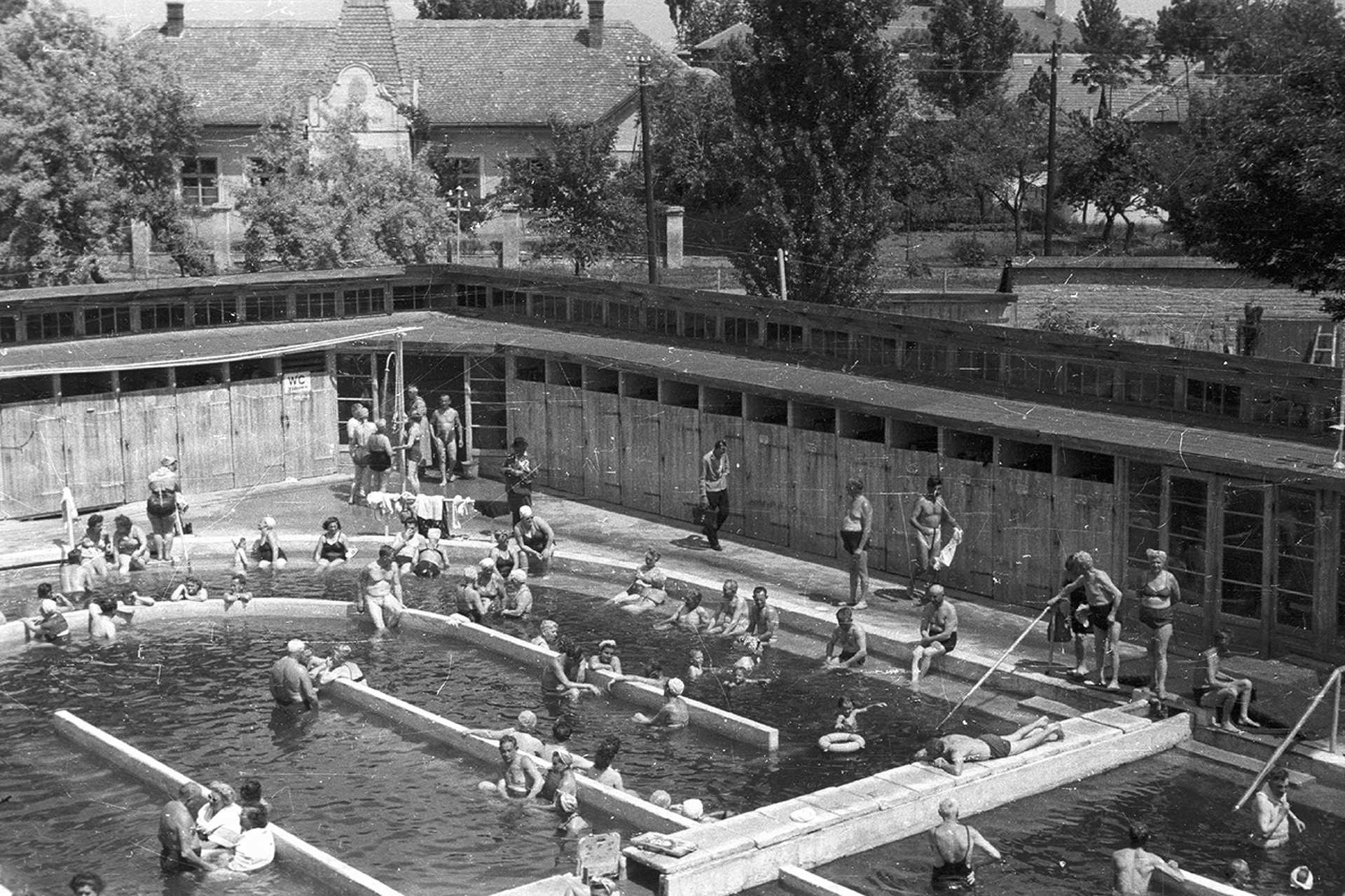 Hajdúszoboszló, gyógyfürdő, 1963.