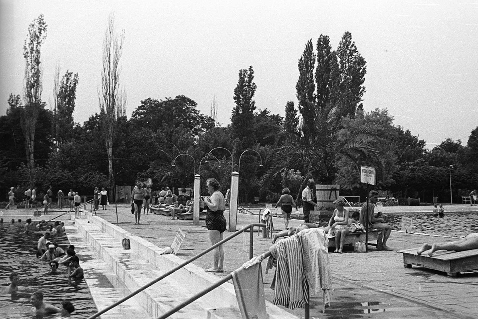 Hajdúszoboszló, gyógyfürdő, 1953.