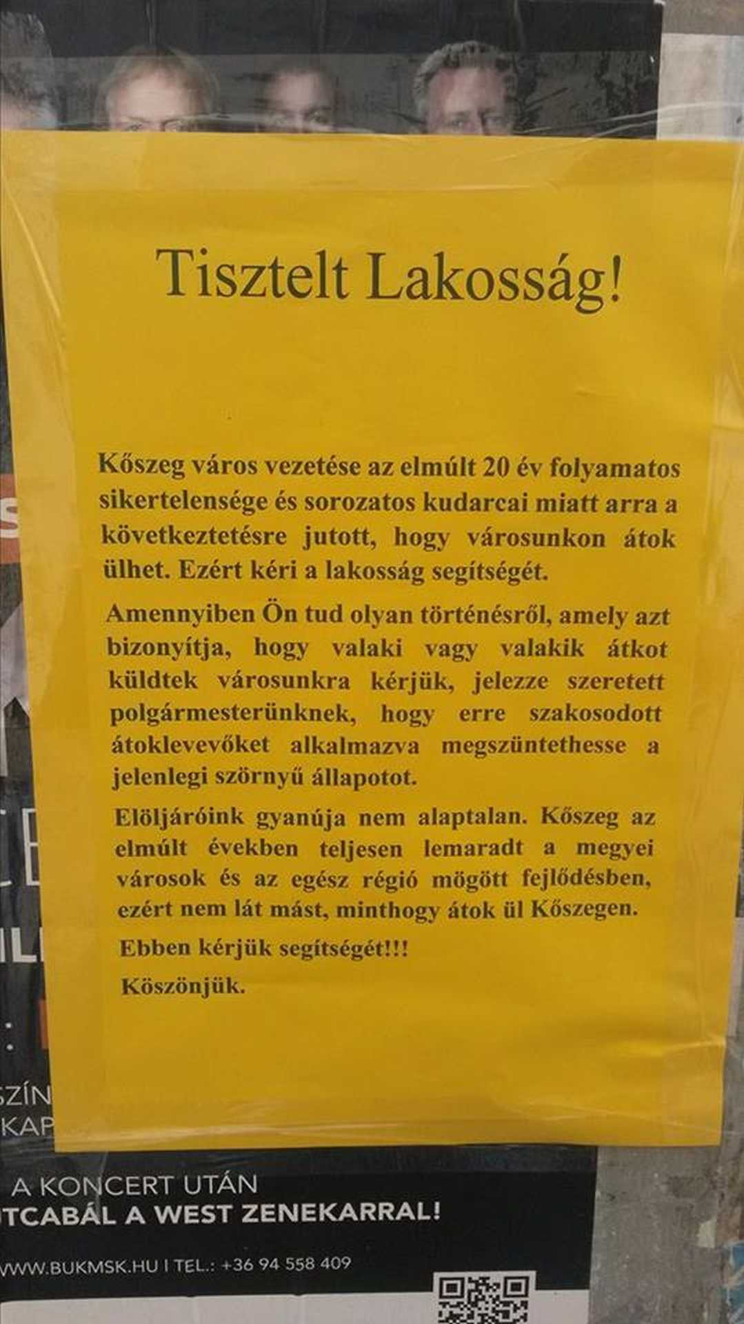 Kőszeget elátkozták