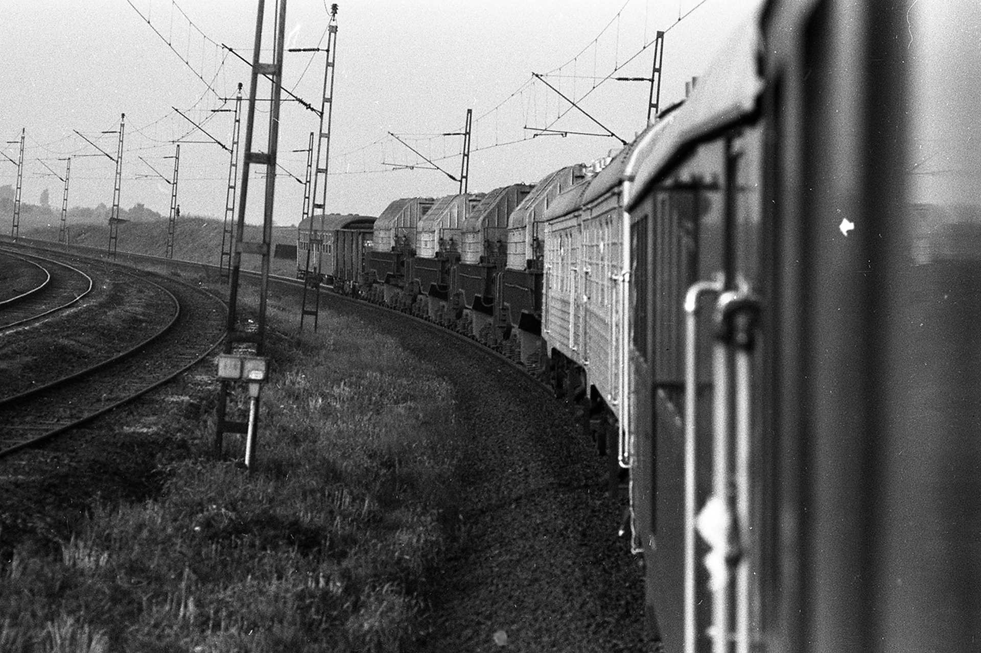 "Paksi atomvonat", az atomerőmű fűtőelemeit szállító szerelvény, 1989.