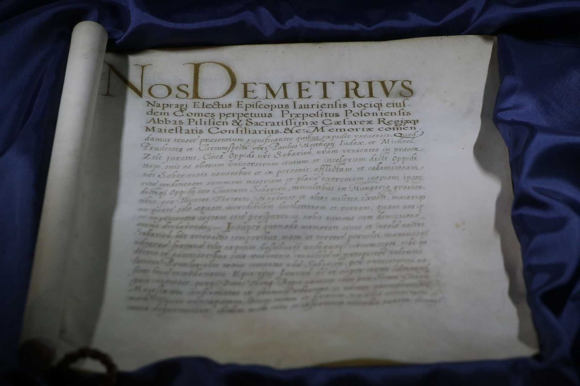 Bemutatták a Városi Kiváltságlevelet