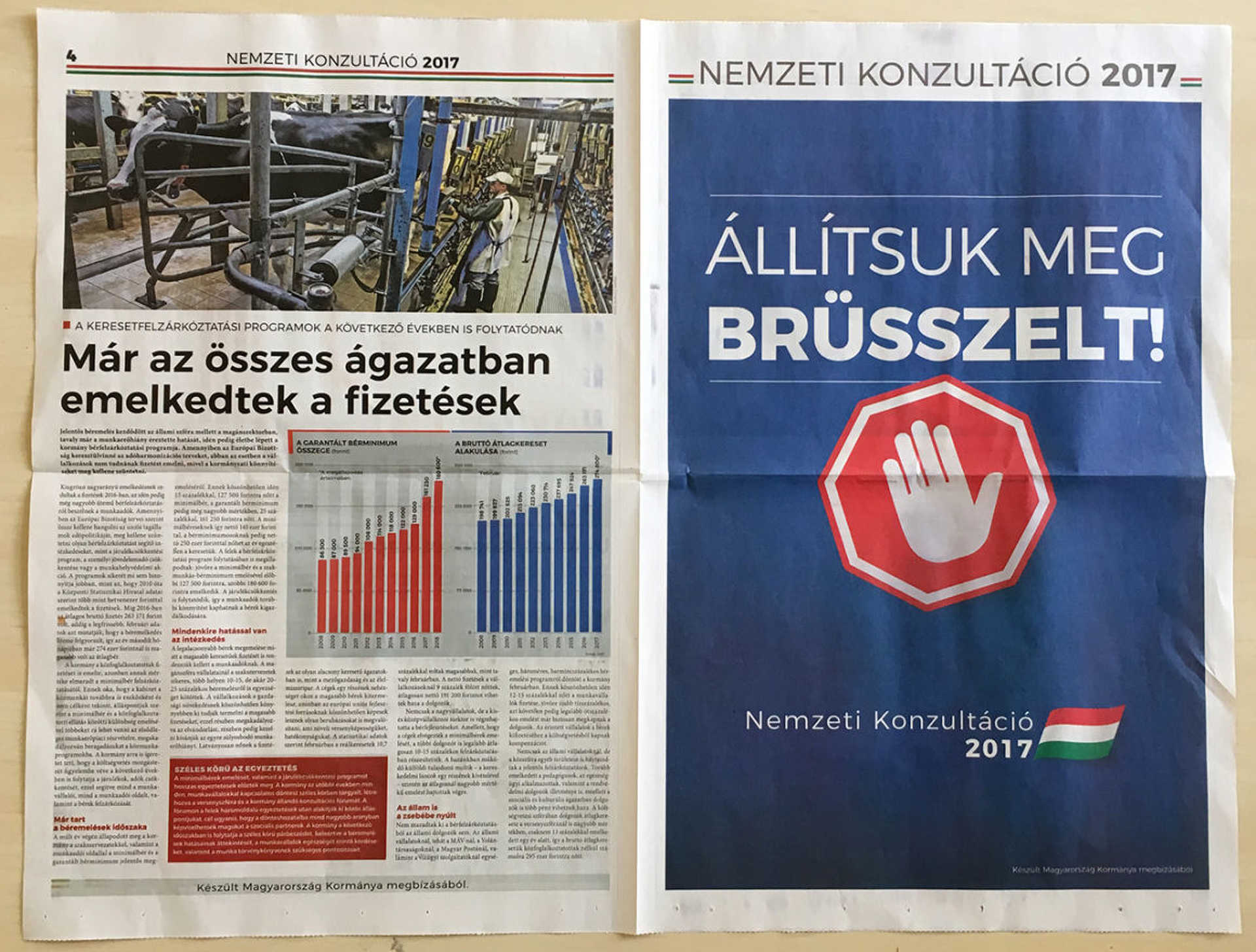 Agymosás a megyei lapokban