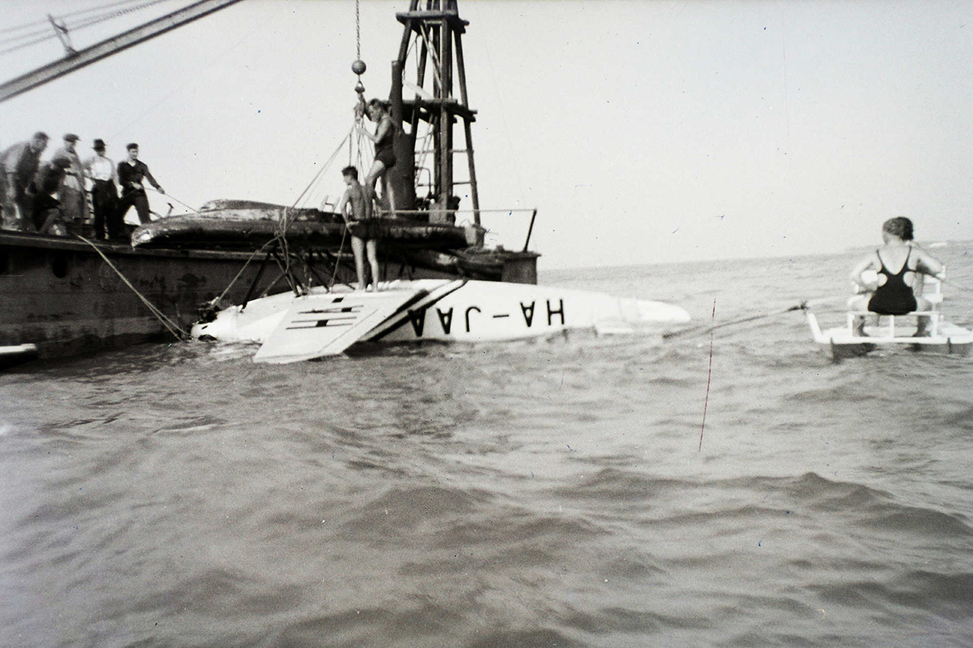 Lezuhant Junkers A50ci Junior repülőgép, 1934.