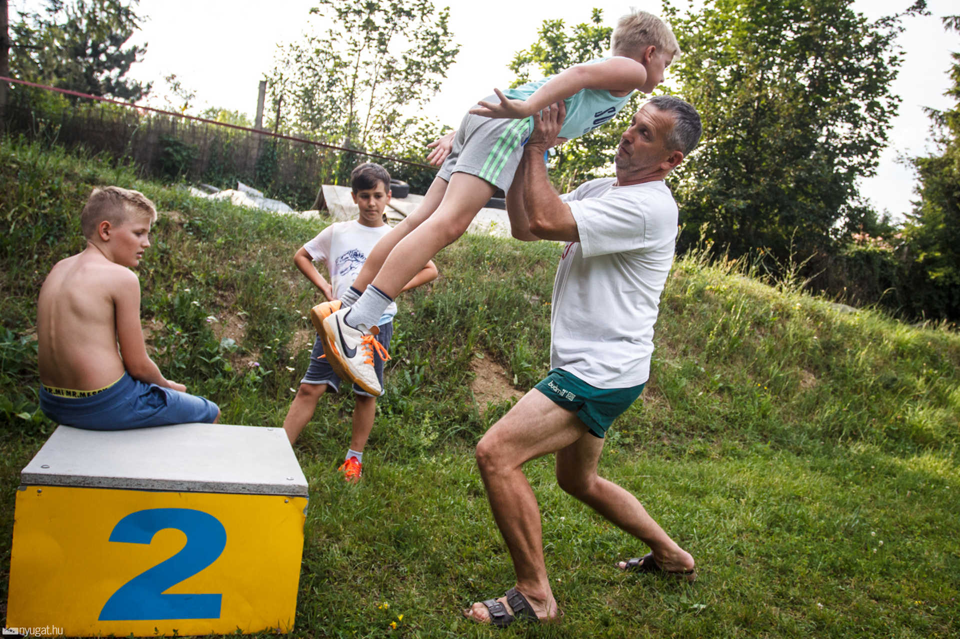 Kőszegi síugrók edzése